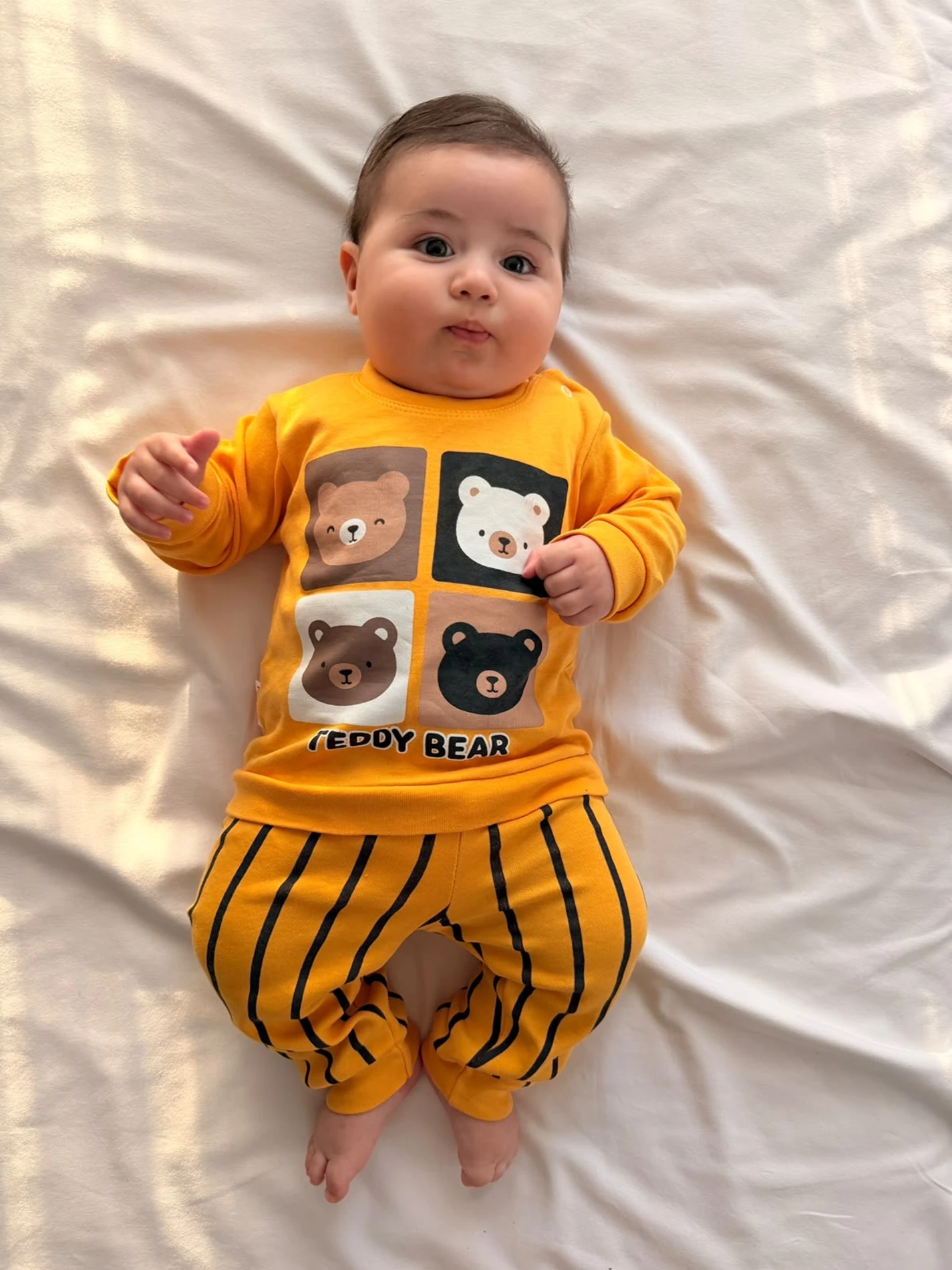 Teddy Bear Çizgili Mevsimlik Takım