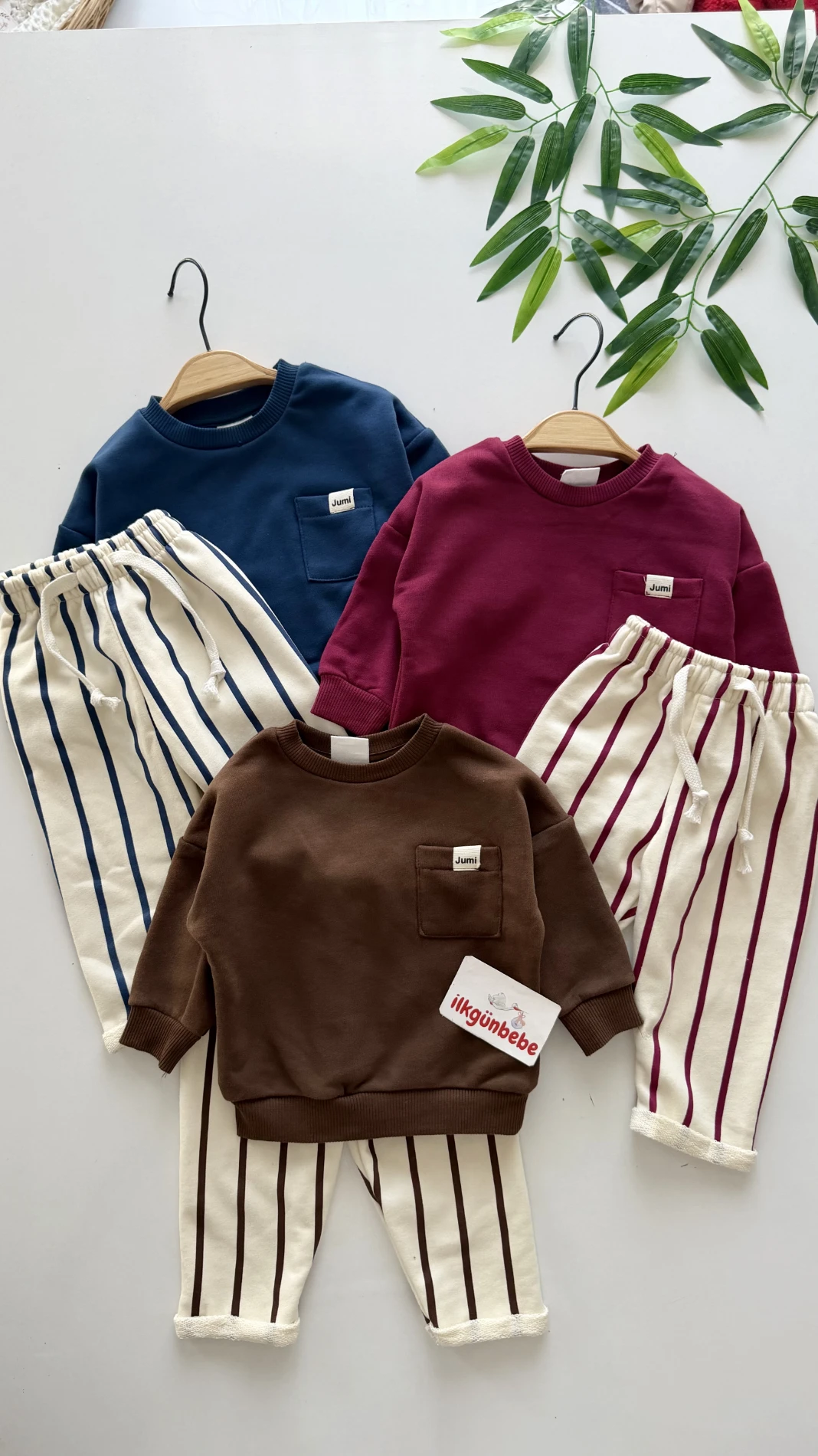  Çizgili Şardonlu Premium  %100 Pamuk Unisex  Pinterest Takım