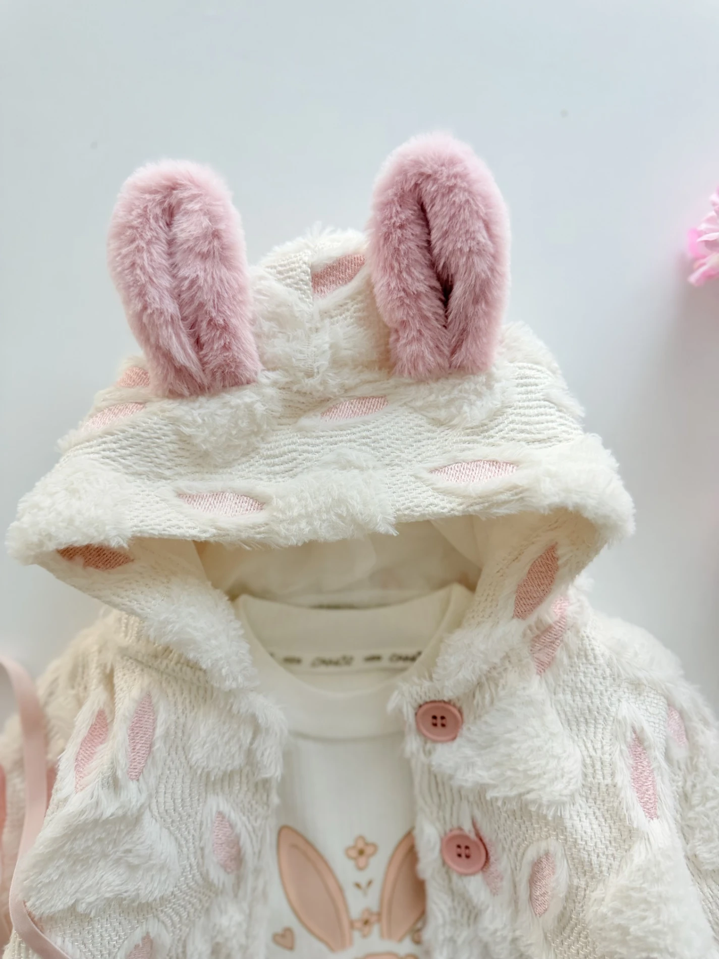 Little Buny Çantalı Tavşan Kulak Astarlı Ceketli 4’lü Premium Takım