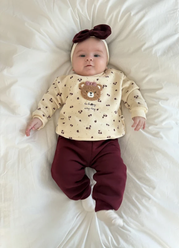 Teddy 3 İp Kışlık  Şardonlu Premium Takım