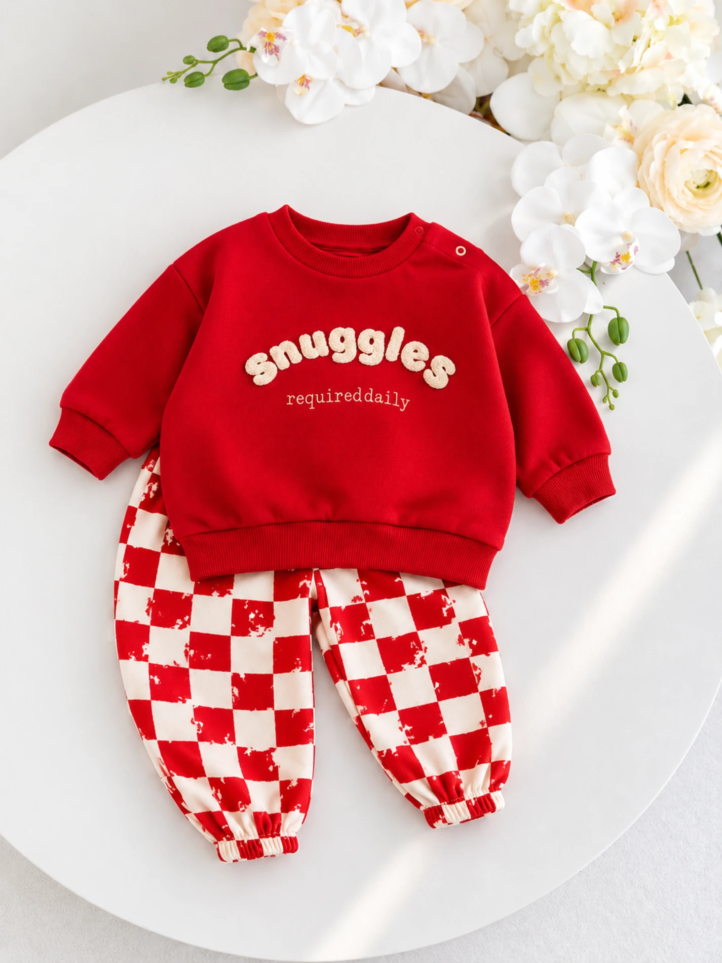 Snuggles 3 İp Şardonlu Kışlık  %100 pamuk 2’li takım