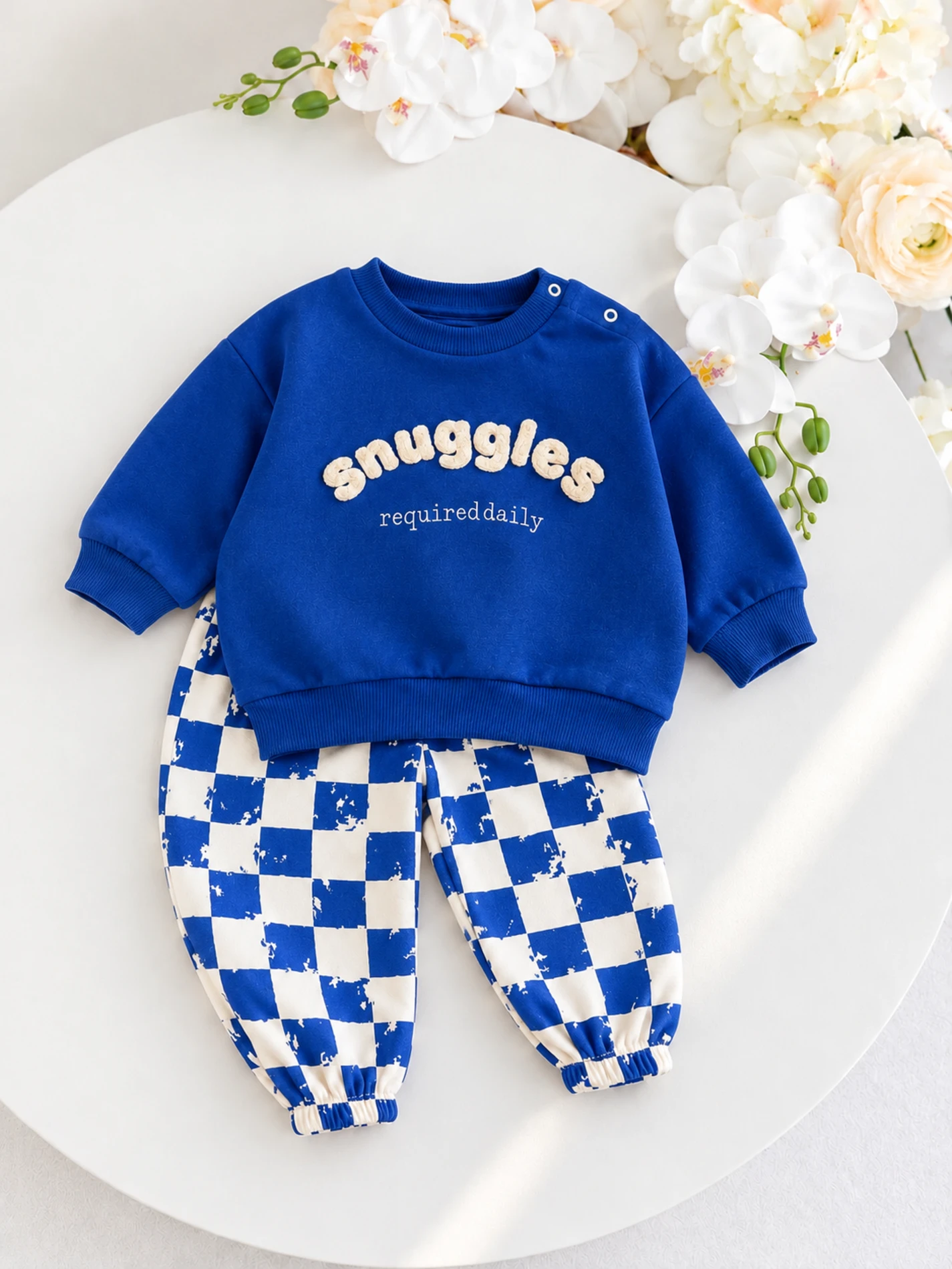 Snuggles 3 İp Şardonlu Kışlık  %100 pamuk 2’li takım