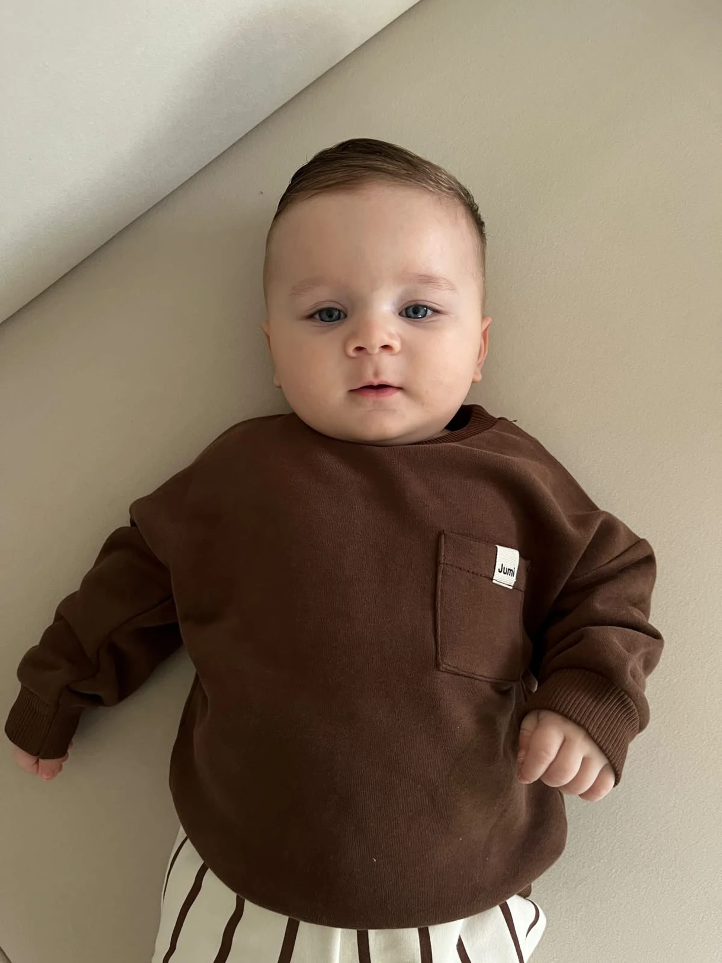 Smile Çizgili Şardonlu Premium  %100 Pamuk Pinterest Takım