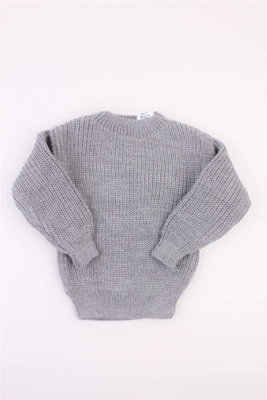 Selanik Örgüsü Oversize Unisex Örme Kazak