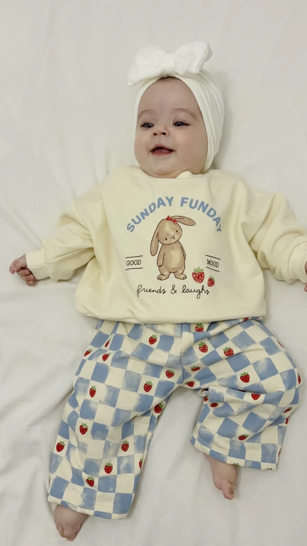 Sunday Funday Rabbit %100 pamuk 2’li takım