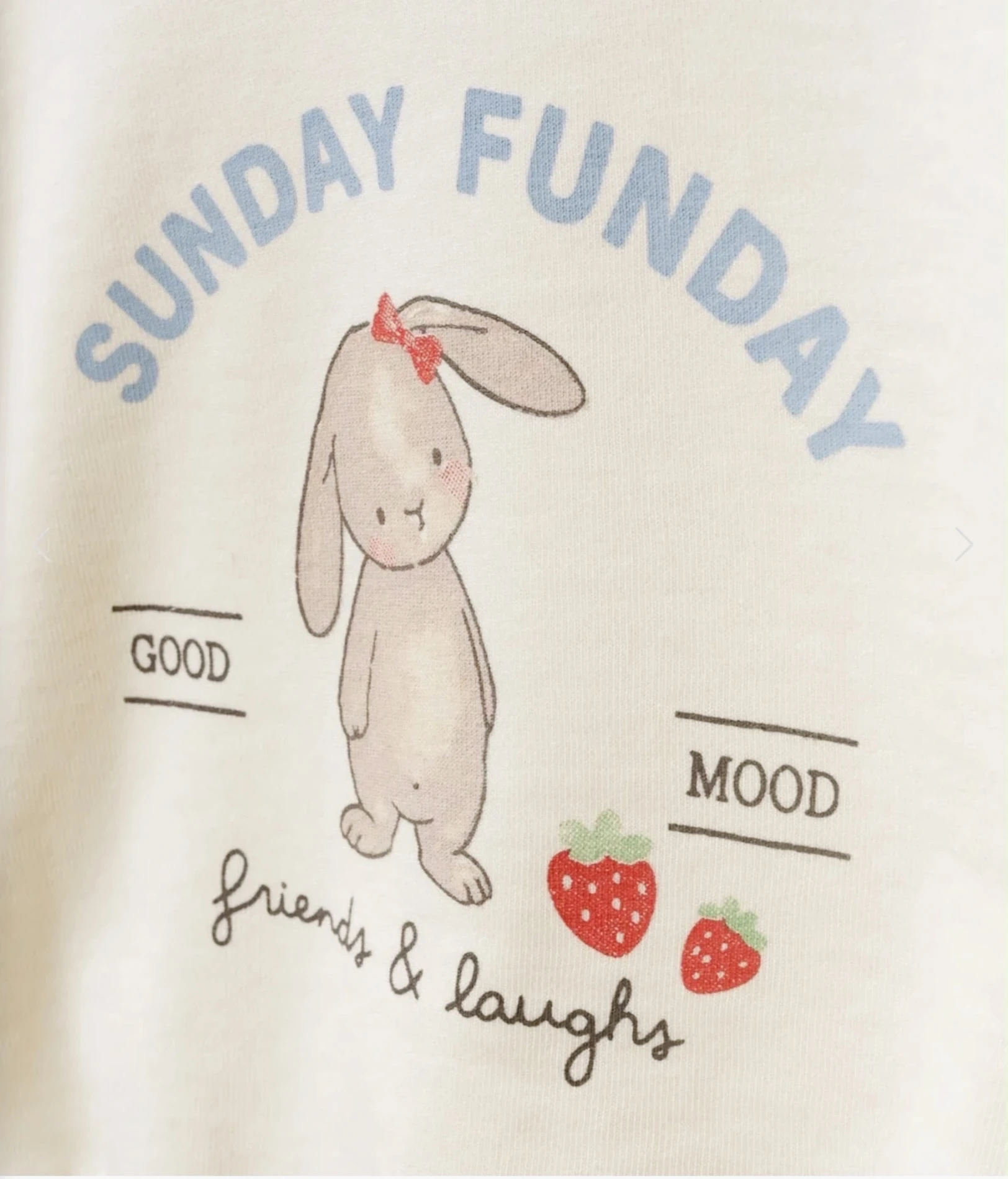 Sunday Funday Rabbit %100 pamuk 2’li takım