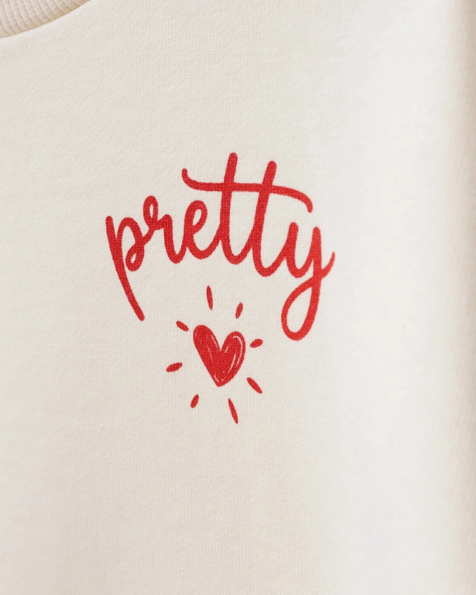 Pretty Arkası Kalp Nakışlı %100 pamuk 2’li takım 