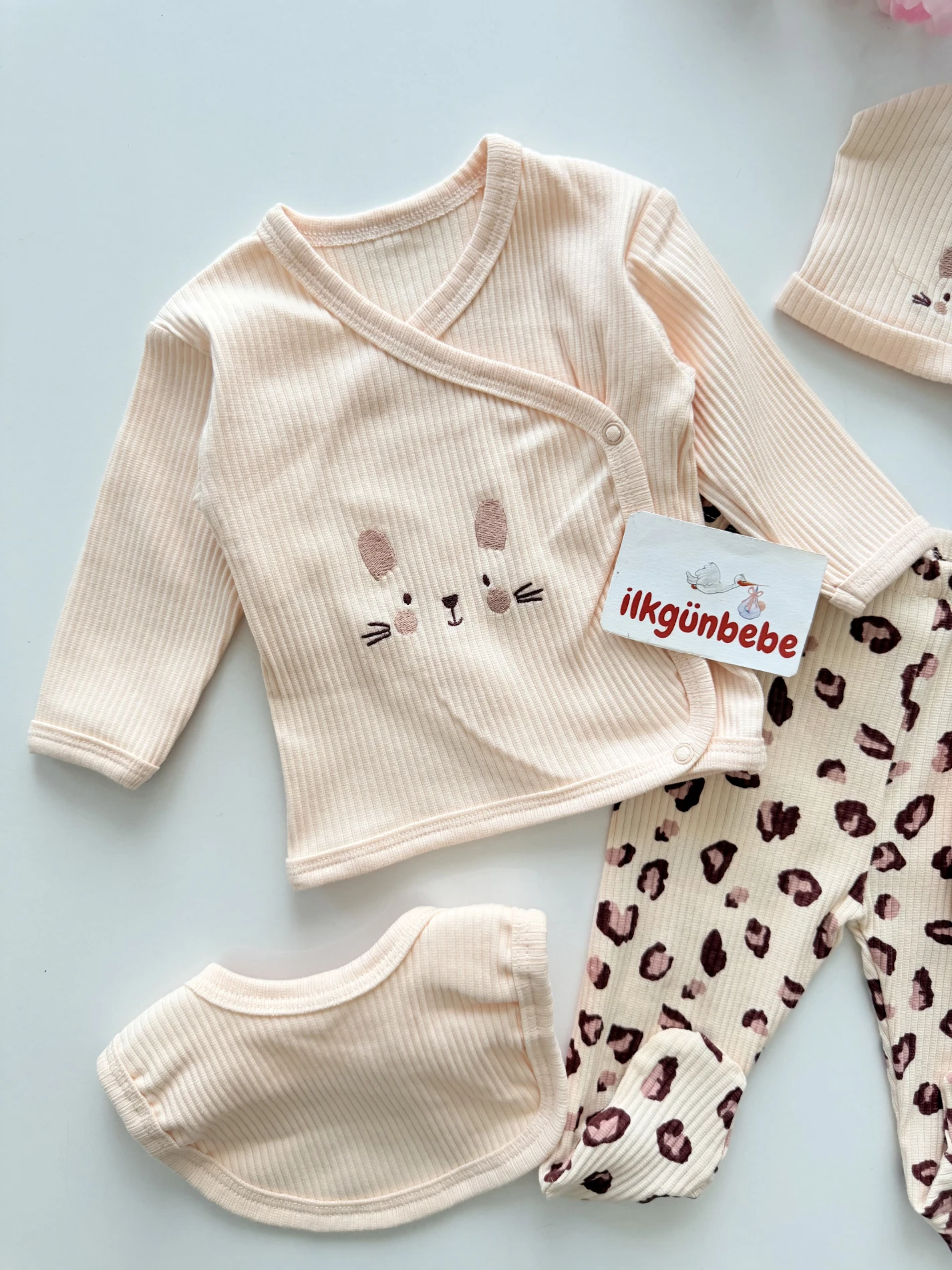 Leogirl %100 Pamuklu 5li Hastane Çıkışı Set