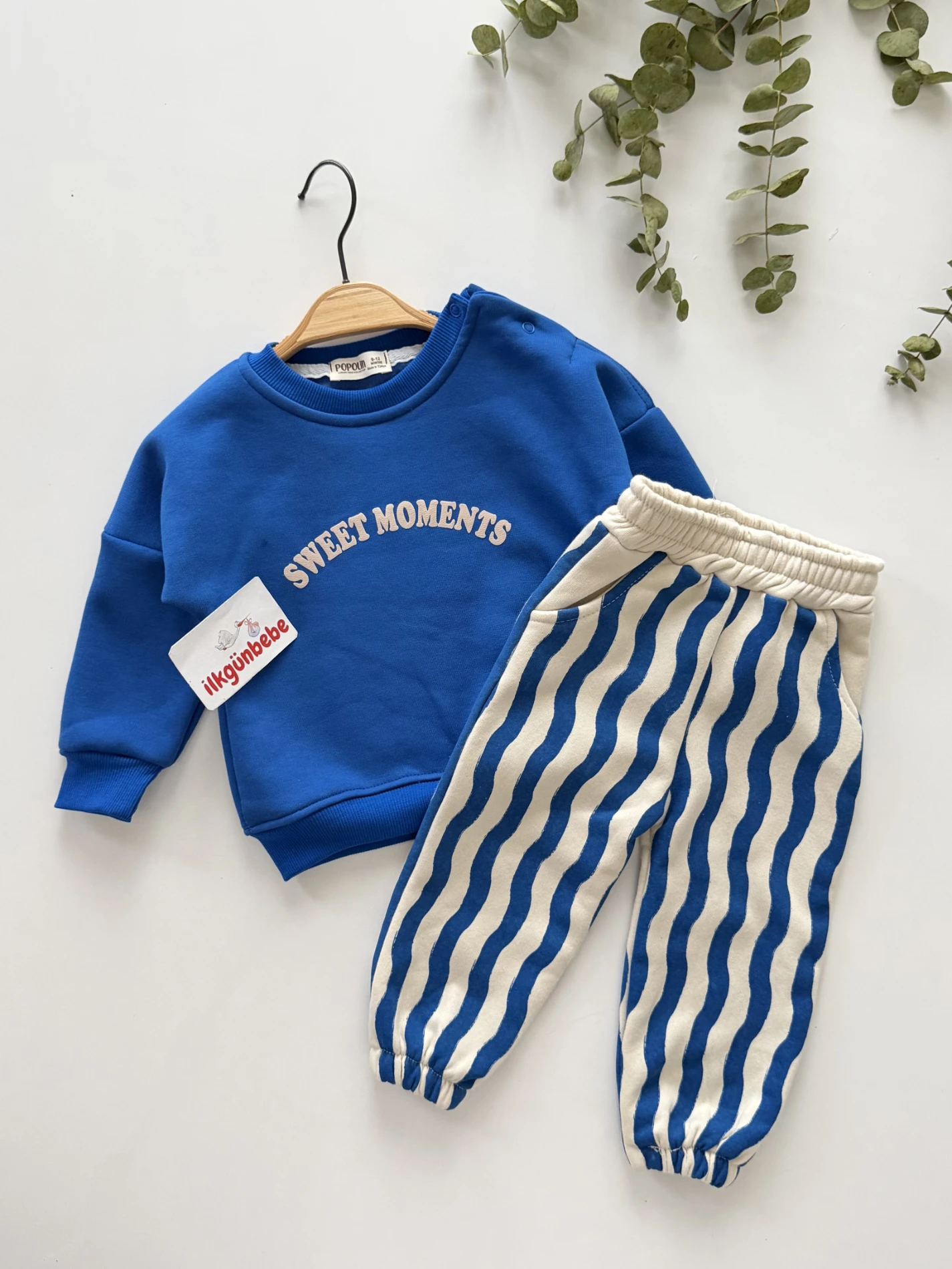Sweet Moments 3 İp Şardonlu Kışlık  %100 pamuk 2’li takım