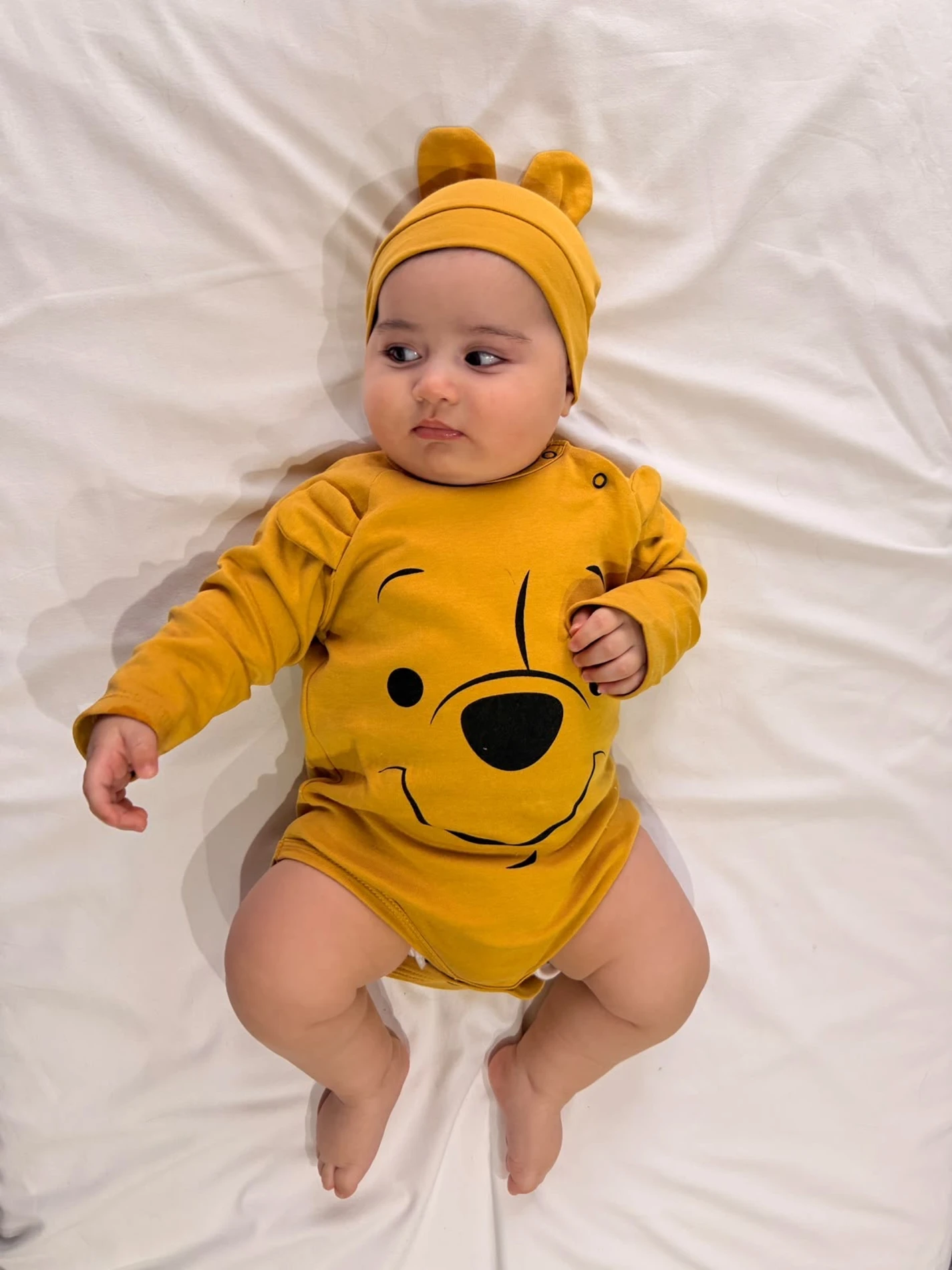Winnie The Pooh Baskılı Mevsimlik Ribanalı Kumaş 3’lü Takım
