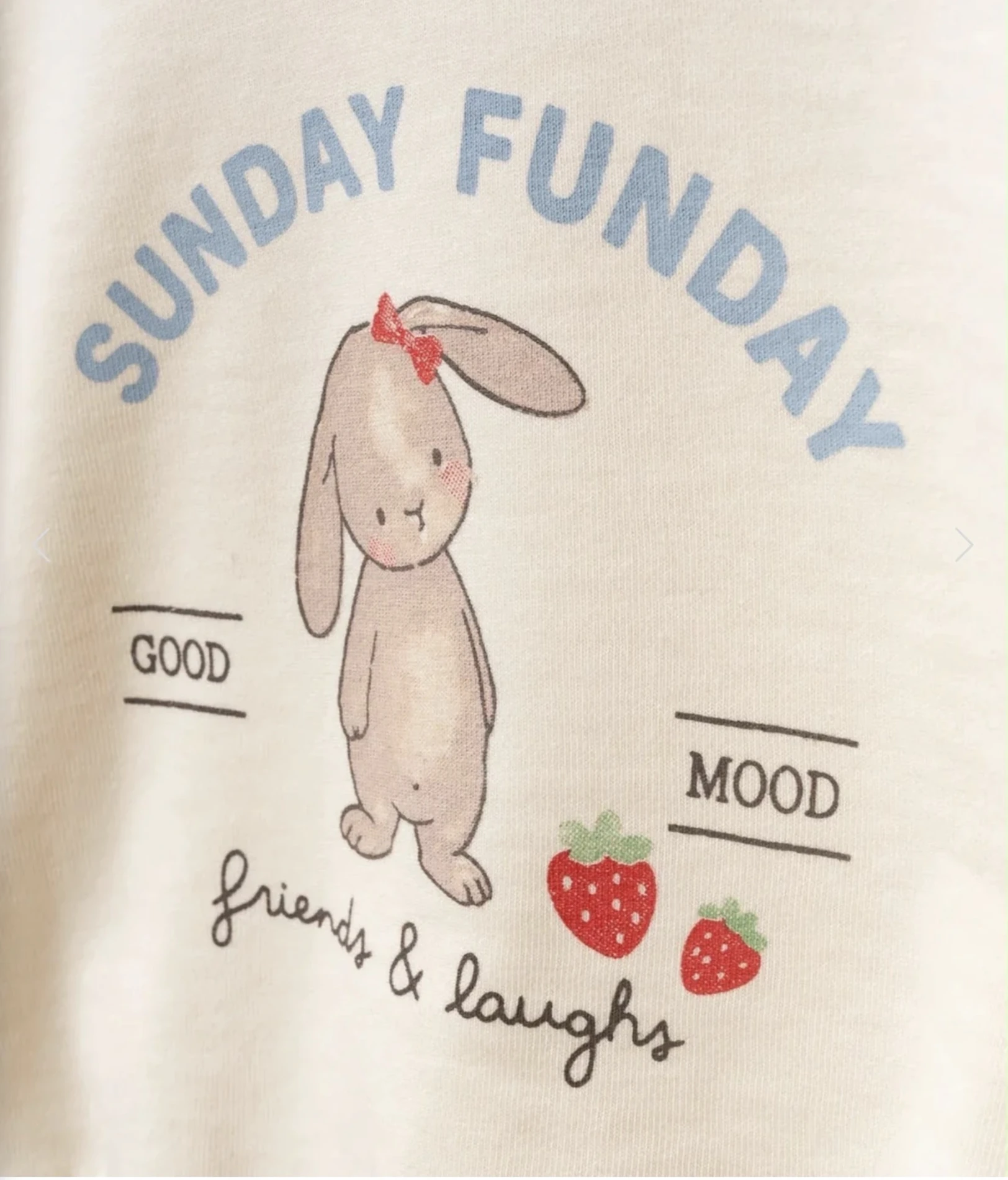 Sunday Funday Rabbit %100 pamuk 2’li takım