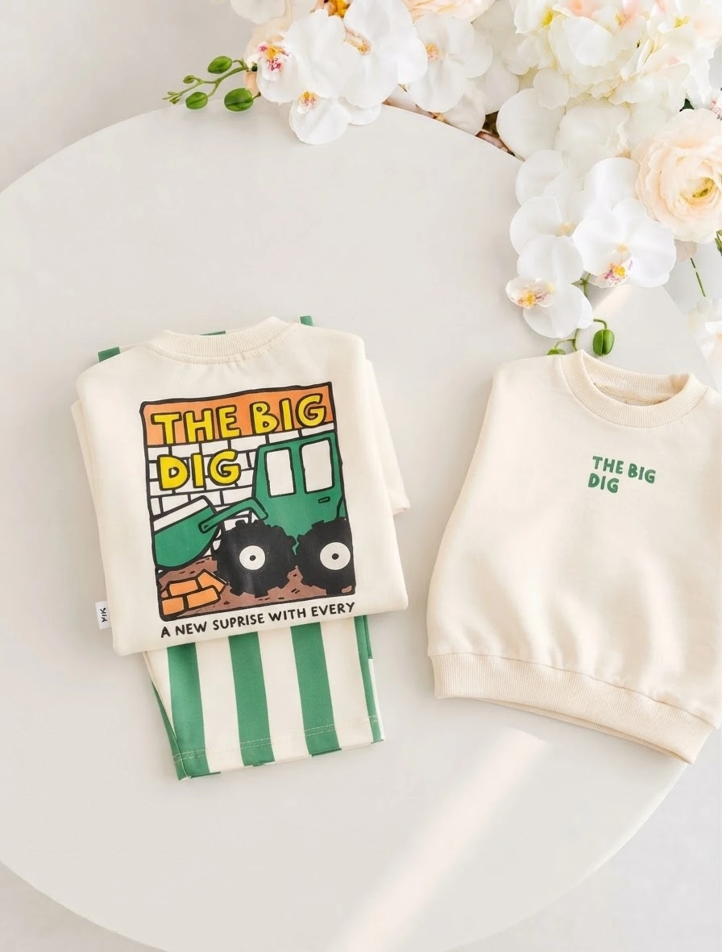 The Bıg Dig Pantalonlu Pinterest Premium %100 Pamuk  Takım 