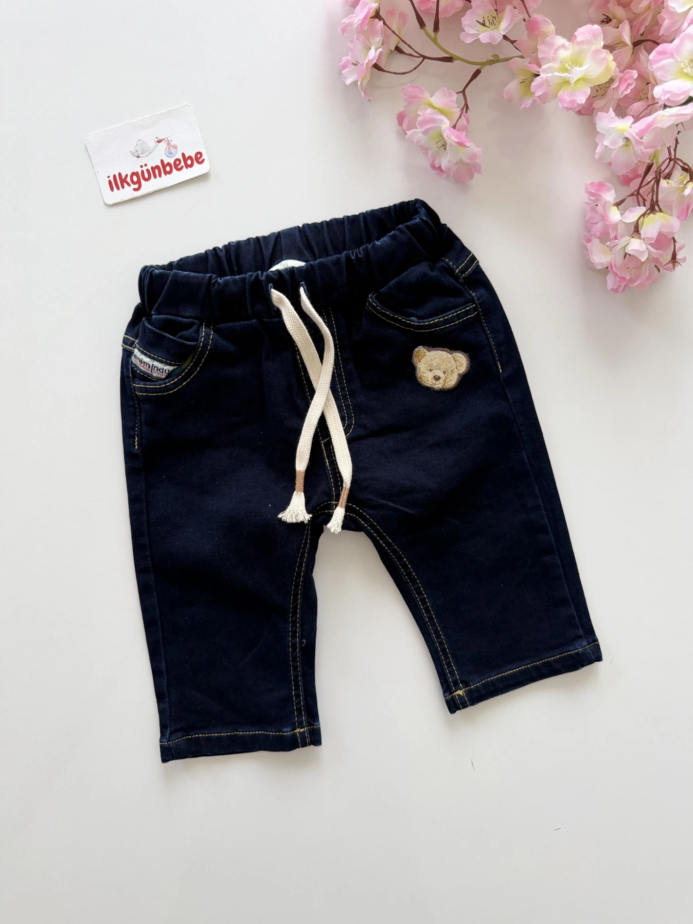 Teddy Likralı Kot Jean Pantalon 