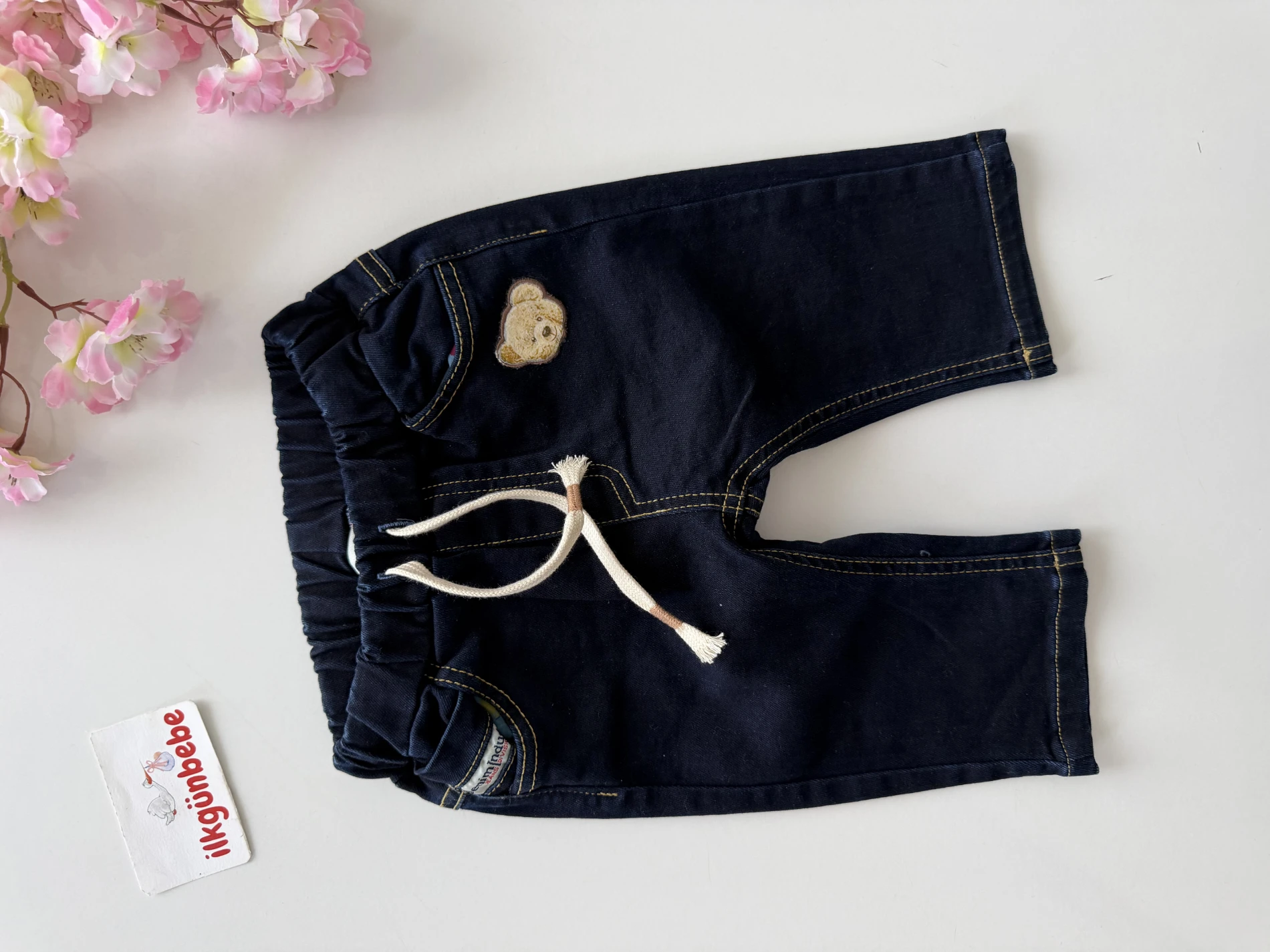 Teddy Likralı Kot Jean Pantalon 