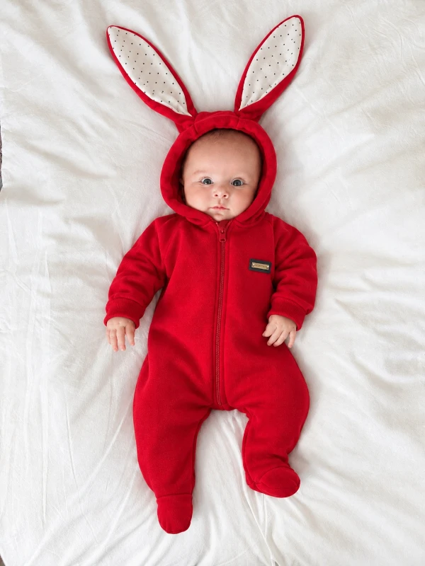 Tavşan Kulaklı Rabbit 3 İp Şardonlu Tulum
