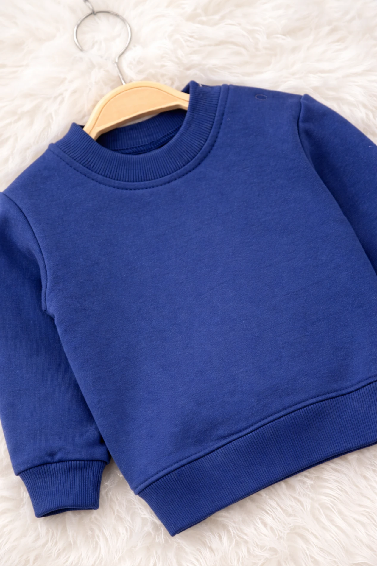 Çizgili  Şapkalı Omuzdan Çıtçıtlı Sweatshirt Salopet 3lü  Takım