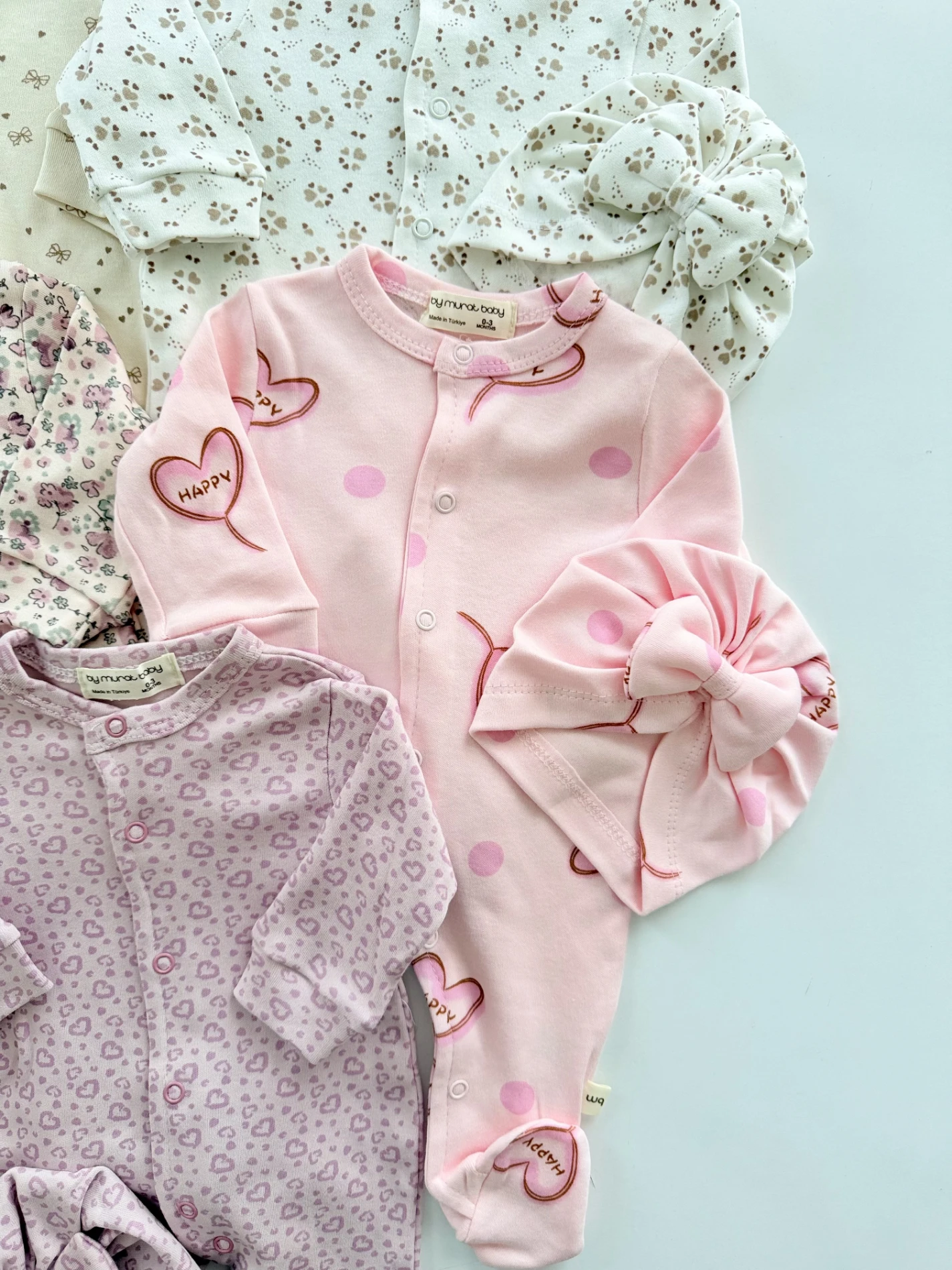 Bahar Çiçek Temalı 5 Parça %100 Pamuk Set