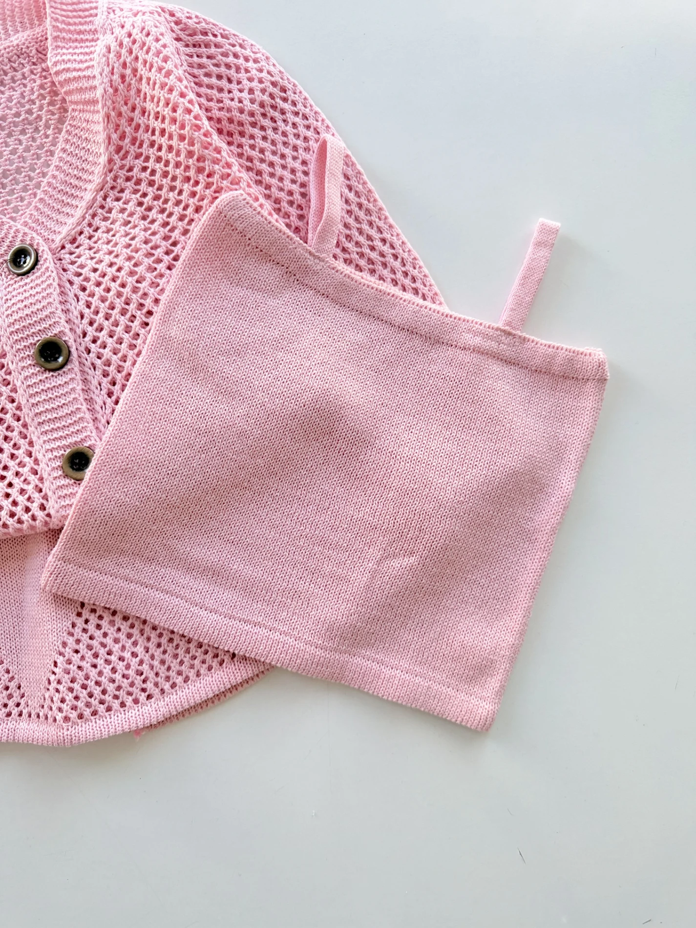 Ajurlu Fileli 3 Parça Etek Hırka & Askılı Badi Takım