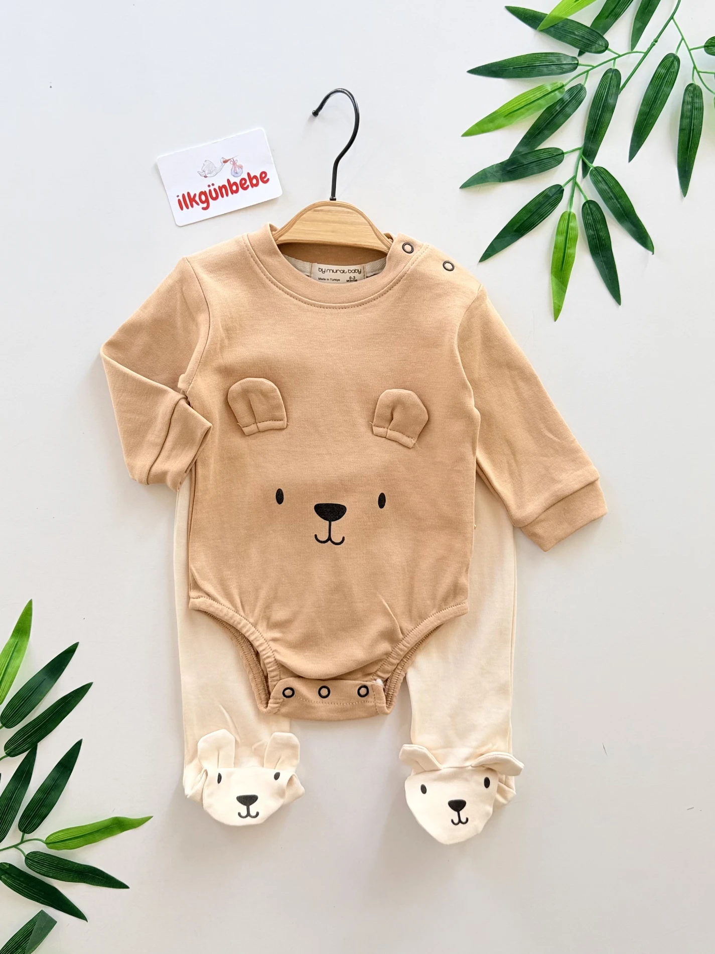 Teddy Bear 2’li %100 Pamuk Takım