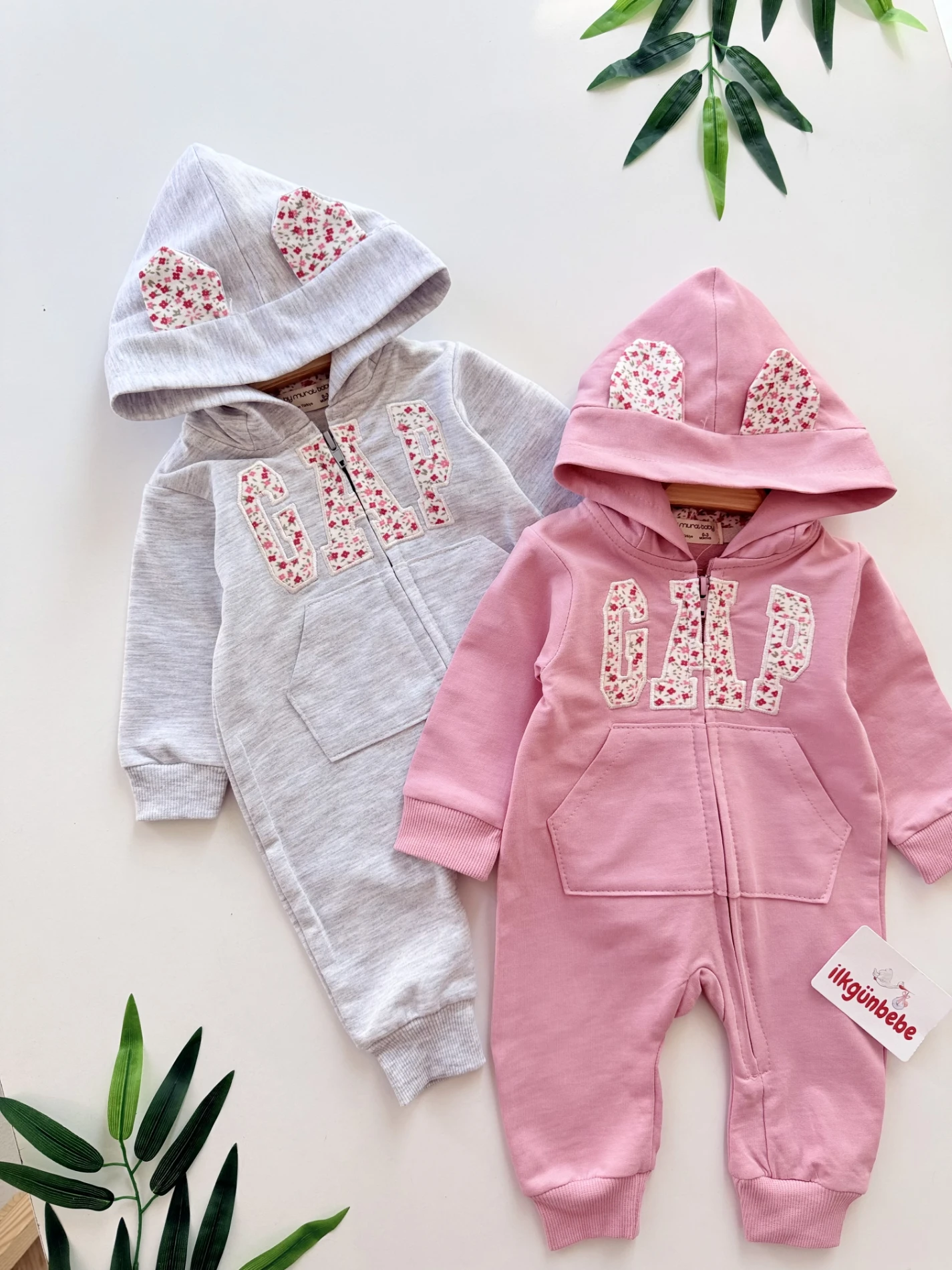 Marka Çiçek Temalı %100 Pamuk Tulum 