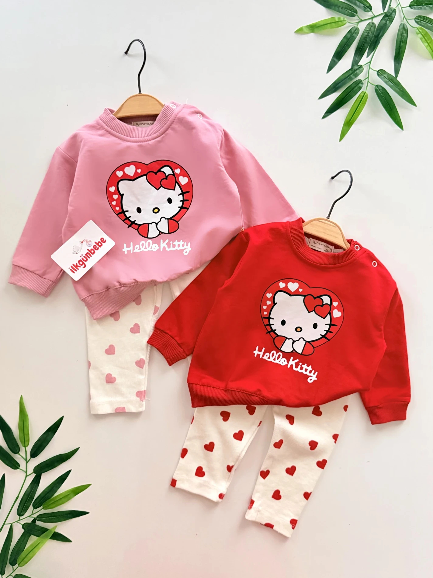 Hello Kitty %100 Pamuk 2’li Mevsimlik Takım 