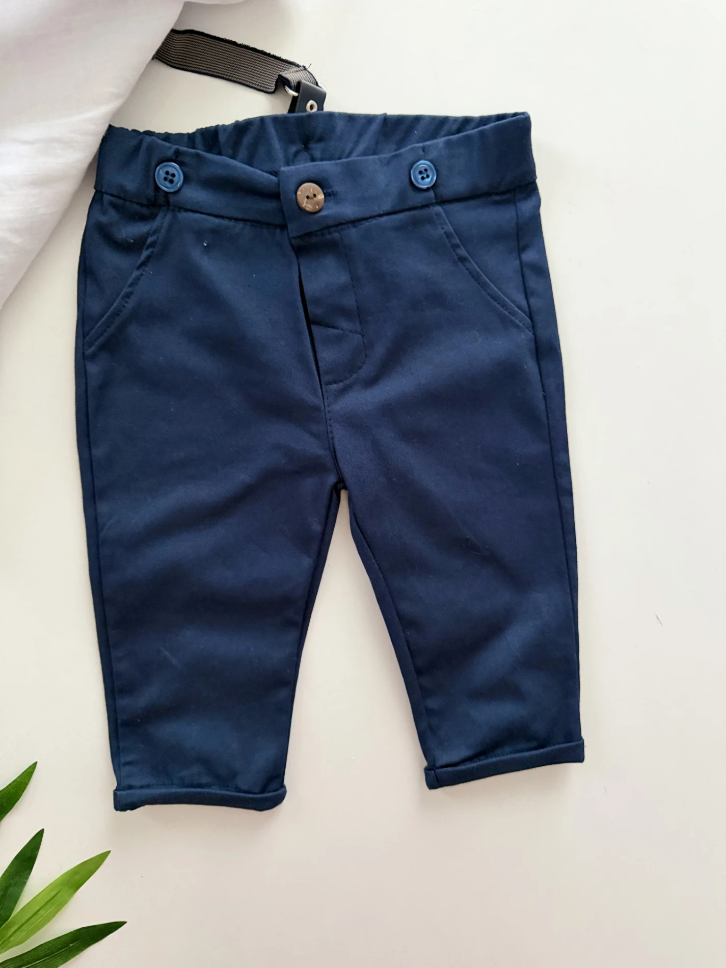 Papyonlu Askılı Keten Pamuklu 4’lü Takım