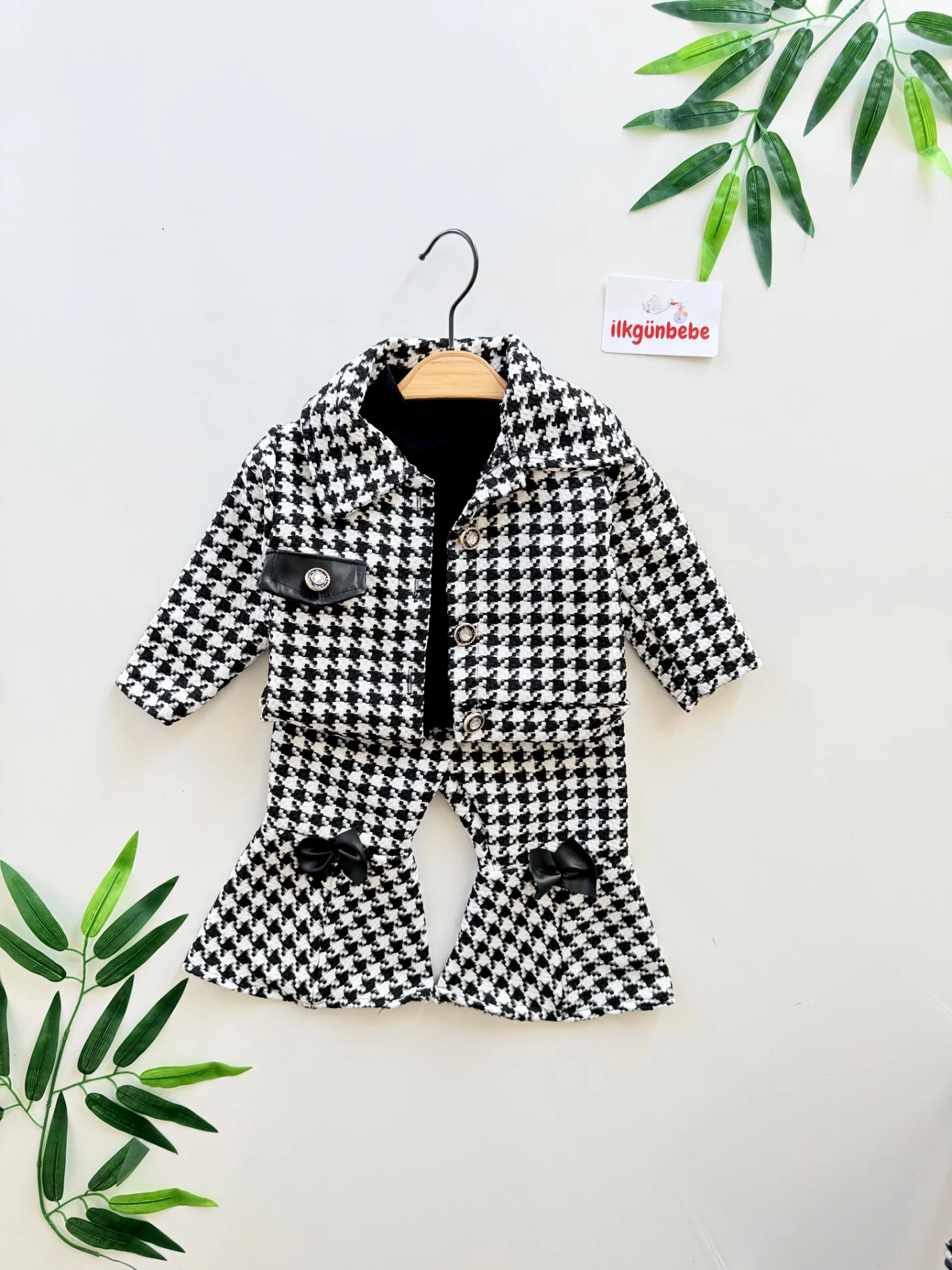 Kazayağı 3’lü İspanyol Pantalonlu Takım