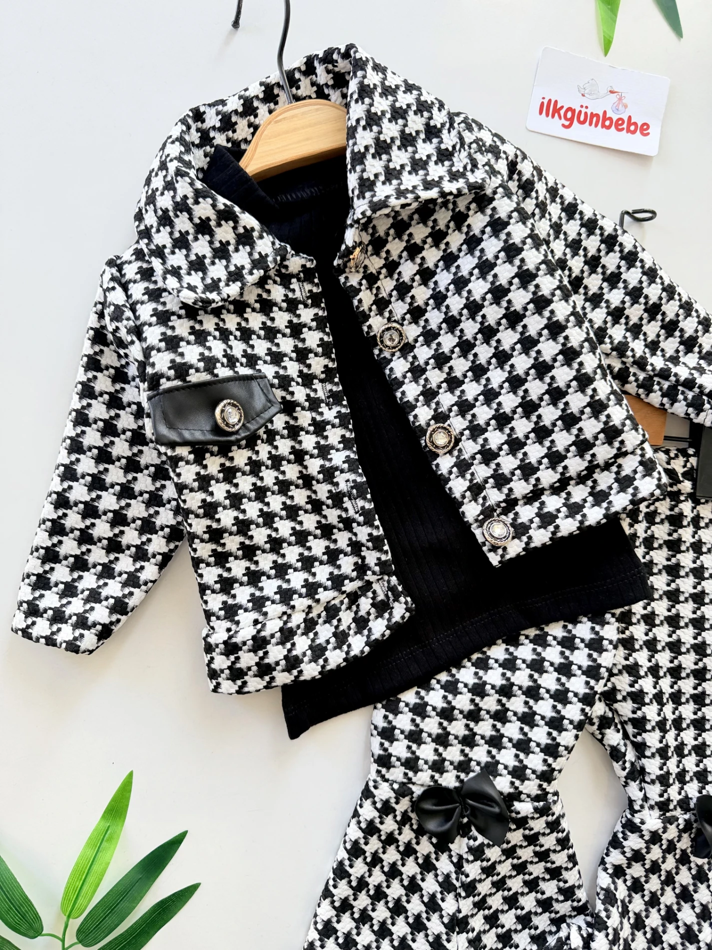 Kazayağı 3’lü İspanyol Pantalonlu Takım