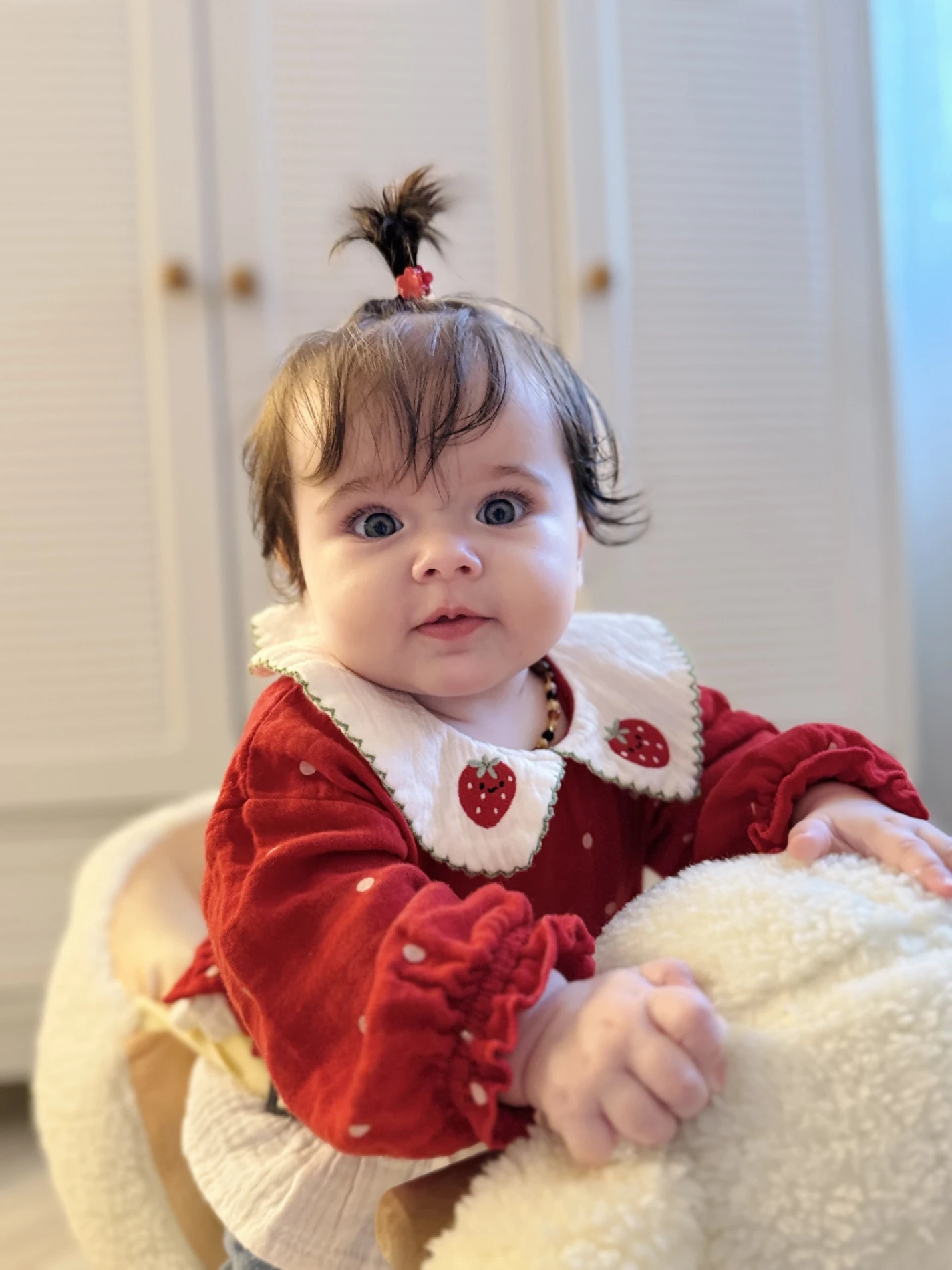 Çilek Yakalı Müslin Kumaş Sweatli Kot Pantalonlu Premium Kalite Takım