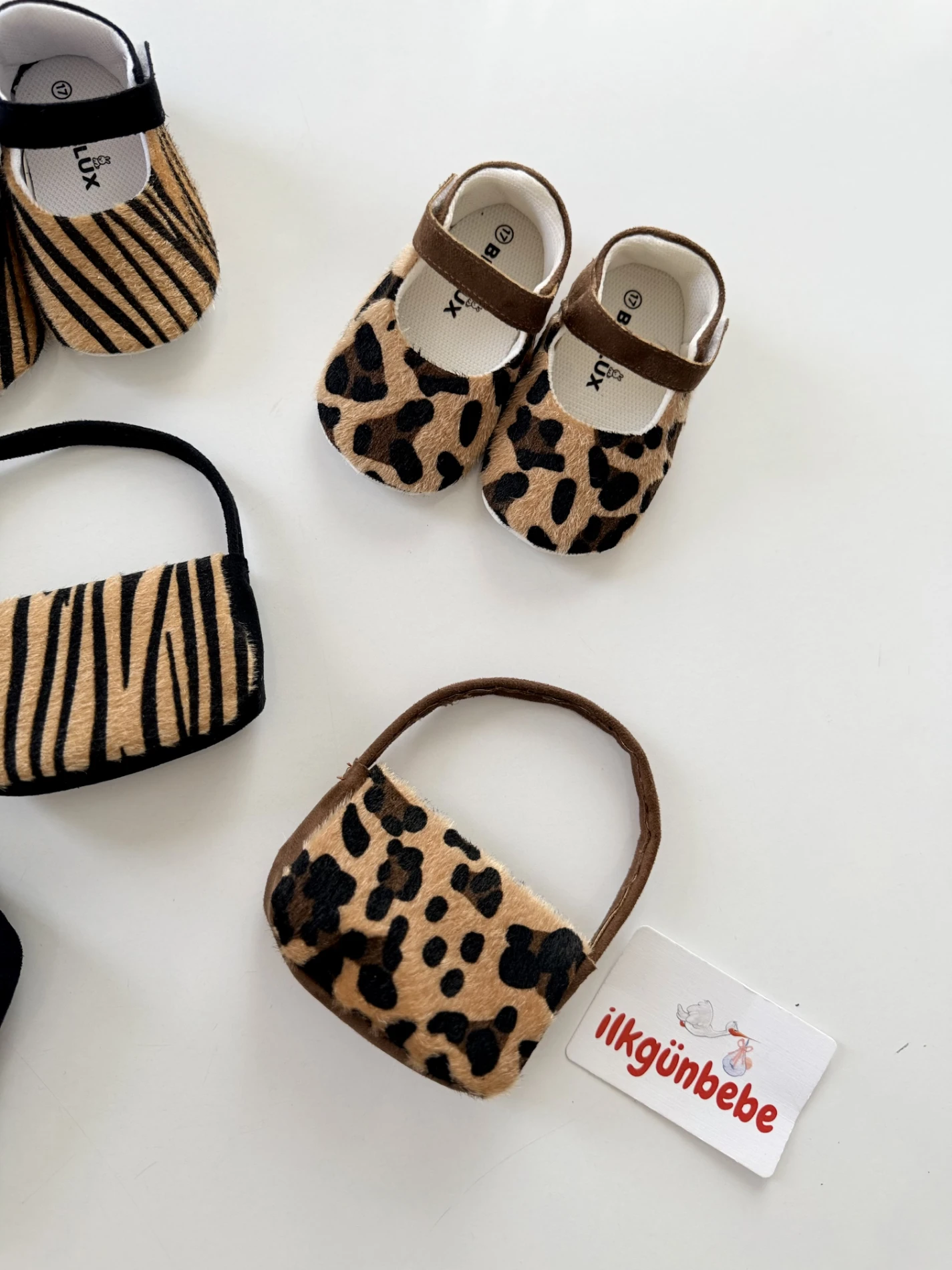 Leopar Çanta & Ayakkabı Set