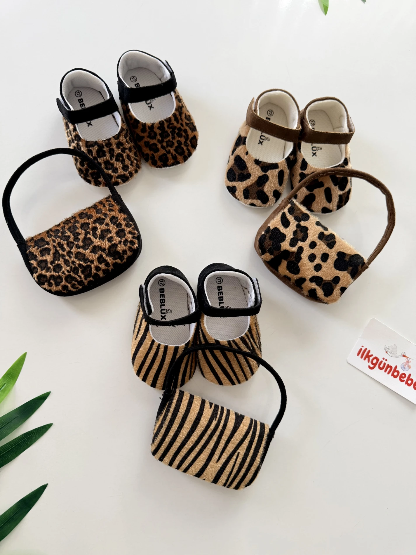Leopar Çanta & Ayakkabı Set