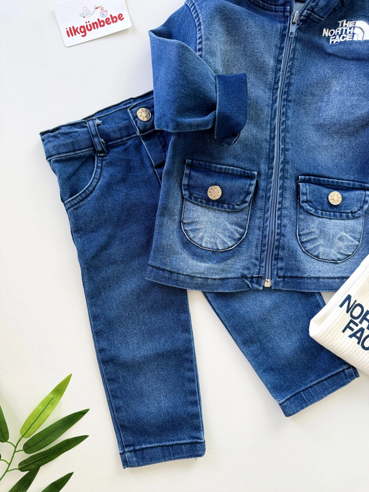 Marka Likralı Esnek Kot 3’lü Takım