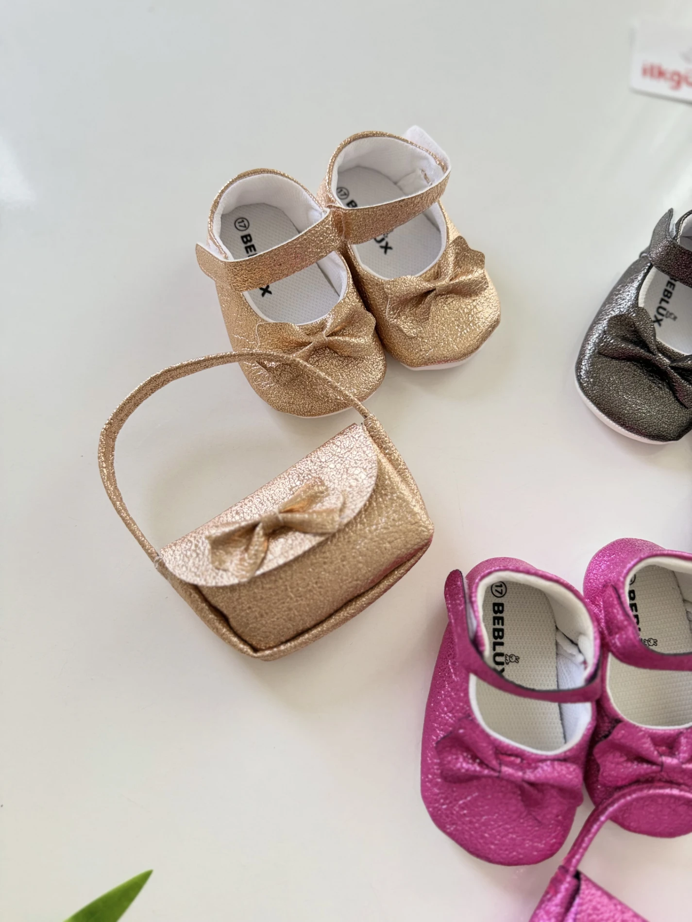 Simli Parıltılı Çanta & Ayakkabı Set