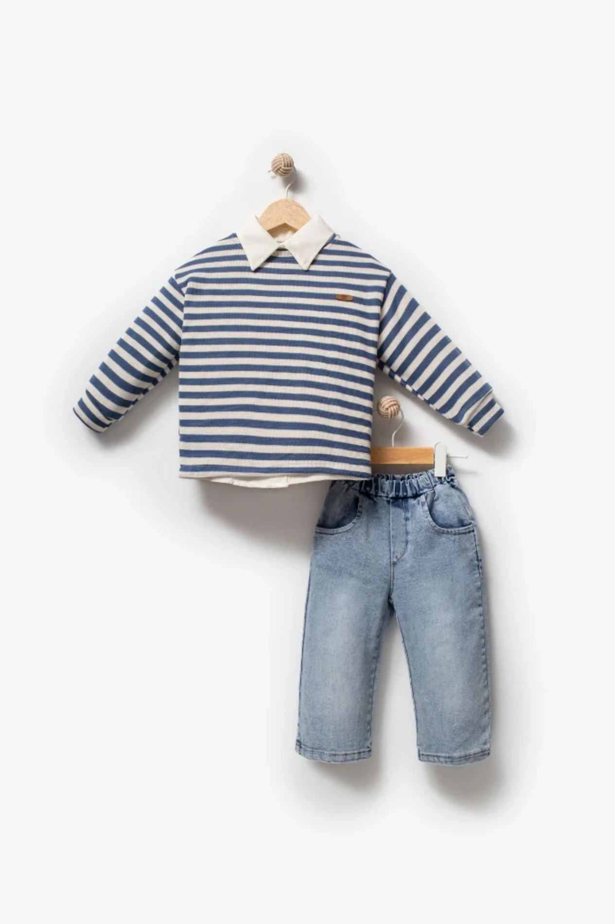 Gömlek Sweat Kot Pantolon Premium 3’lü  Takımı