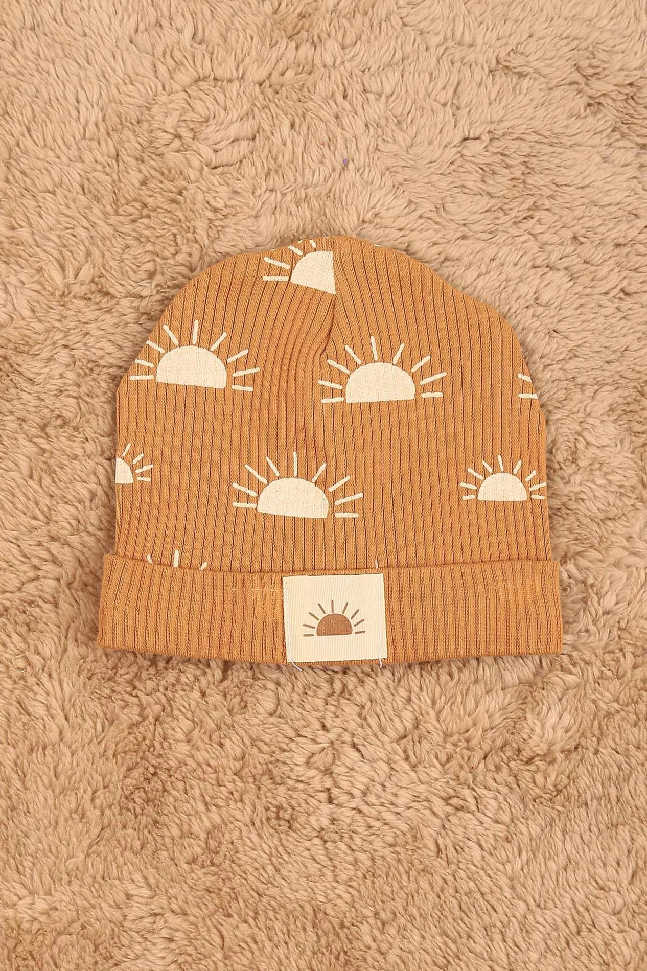 Güneş Detaylı Ribanalı Şapkalı Unısex Tulum