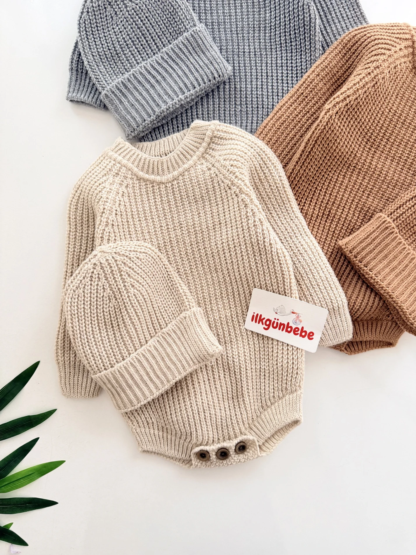 Selanik Örgüsü Triko  Body Şapka Set