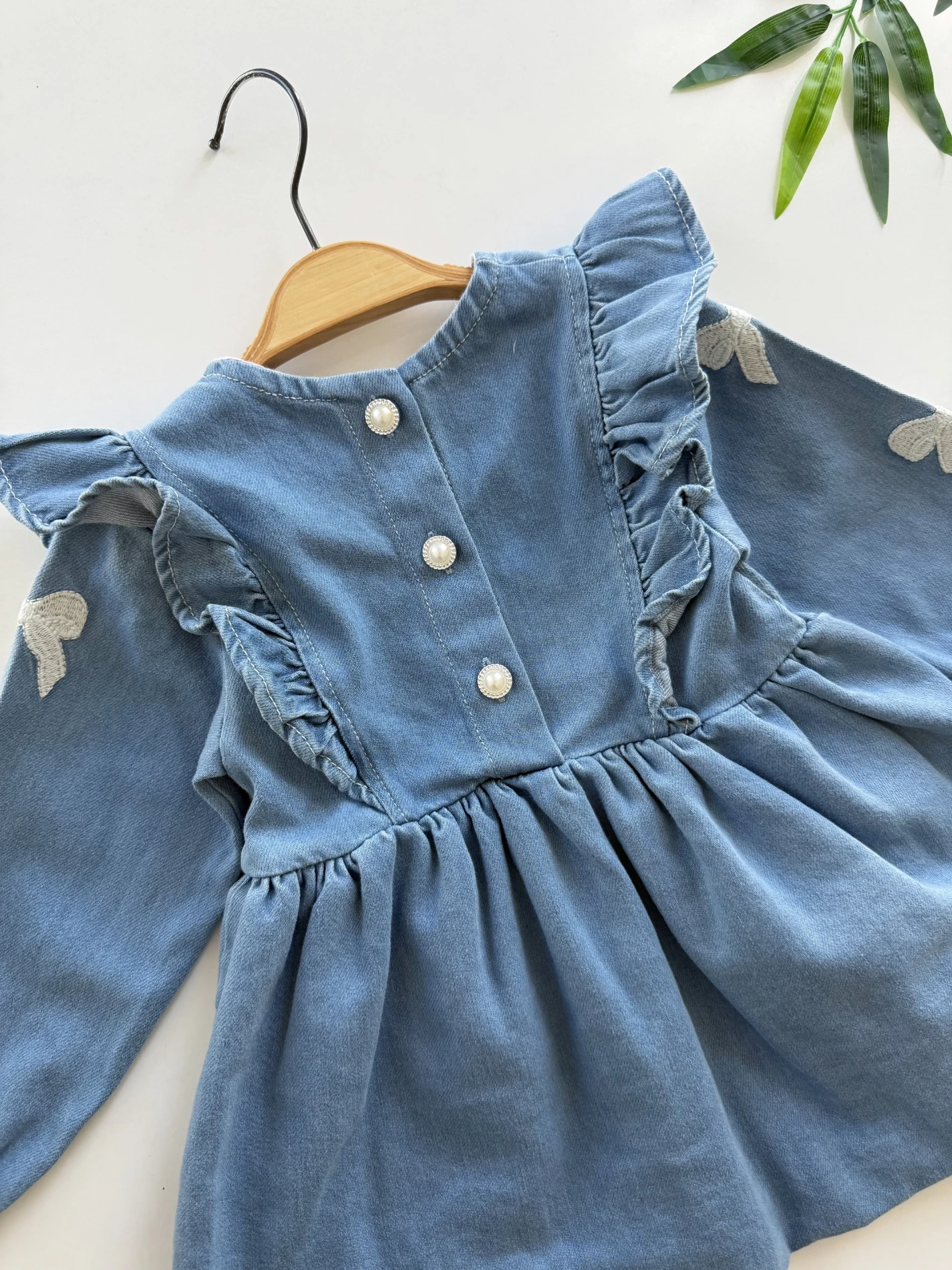 Alice Fiyonklu Denim Toka  & Kot Elbise 