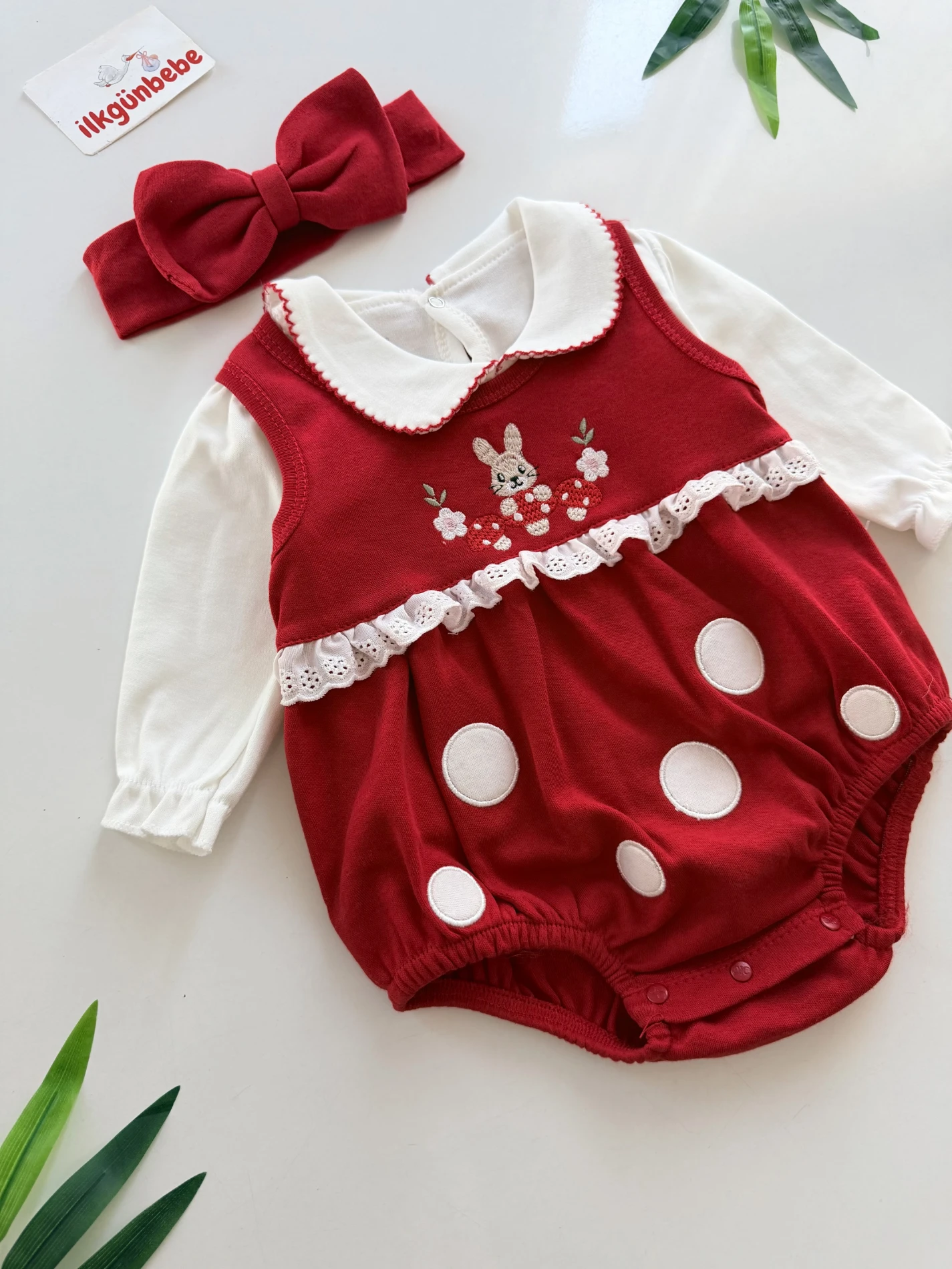 Bunny Body Romper Bandana Set 