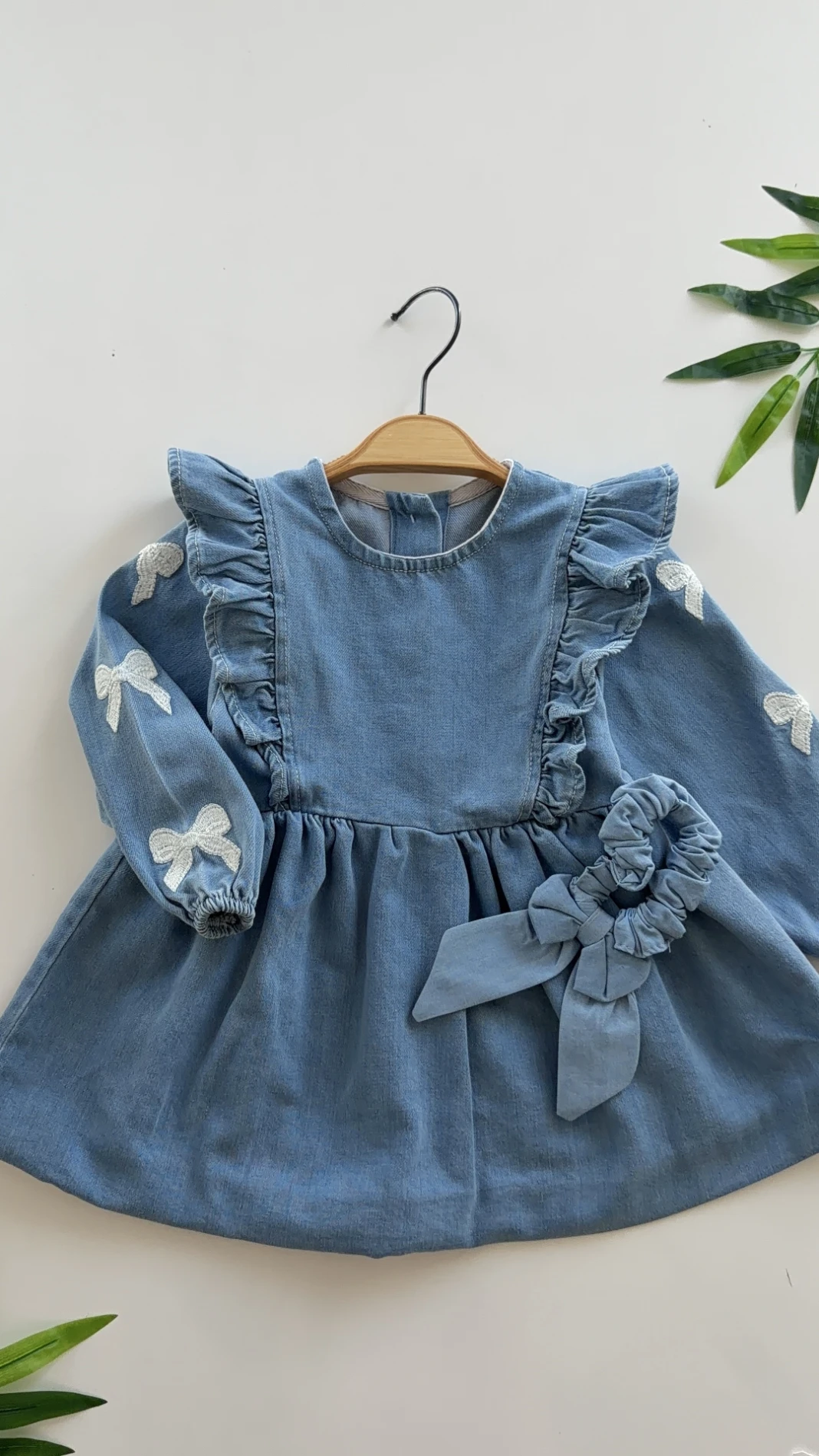 Alice Fiyonklu Denim Toka  & Kot Elbise 