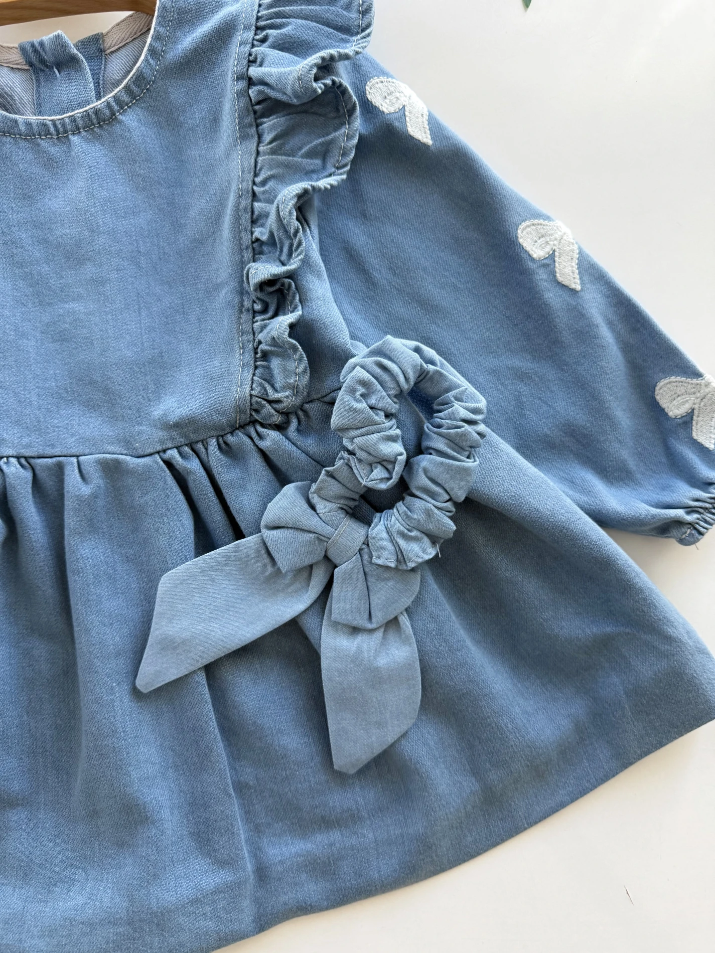 Alice Fiyonklu Denim Toka  & Kot Elbise 