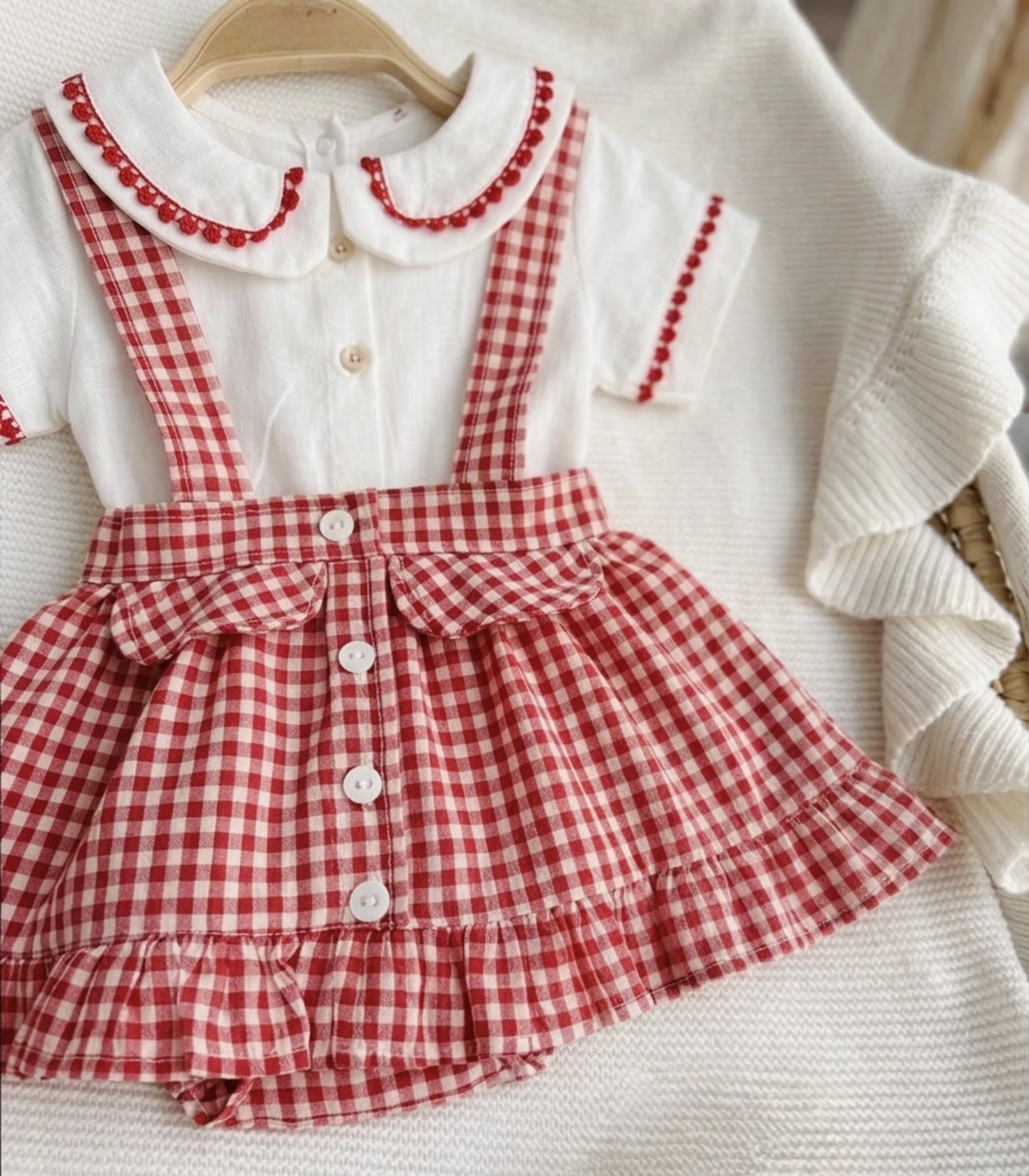 Redrose Ekose & Gömlek Elbise Set