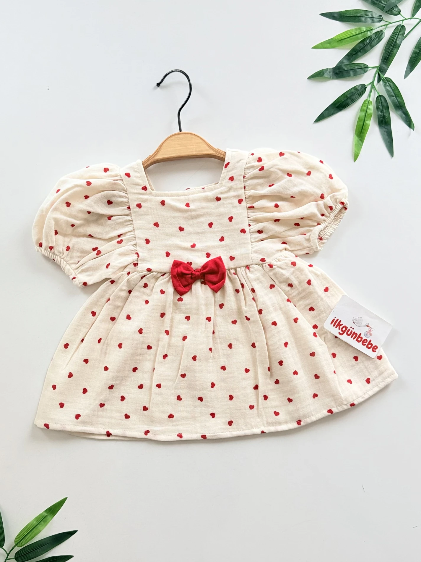 Lovely Müslin Kalpli Yazlık  Elbise 