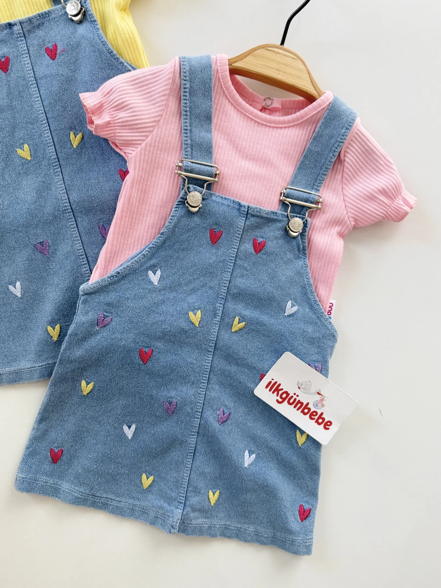 Kalp Nakışlı Body Jile Takım