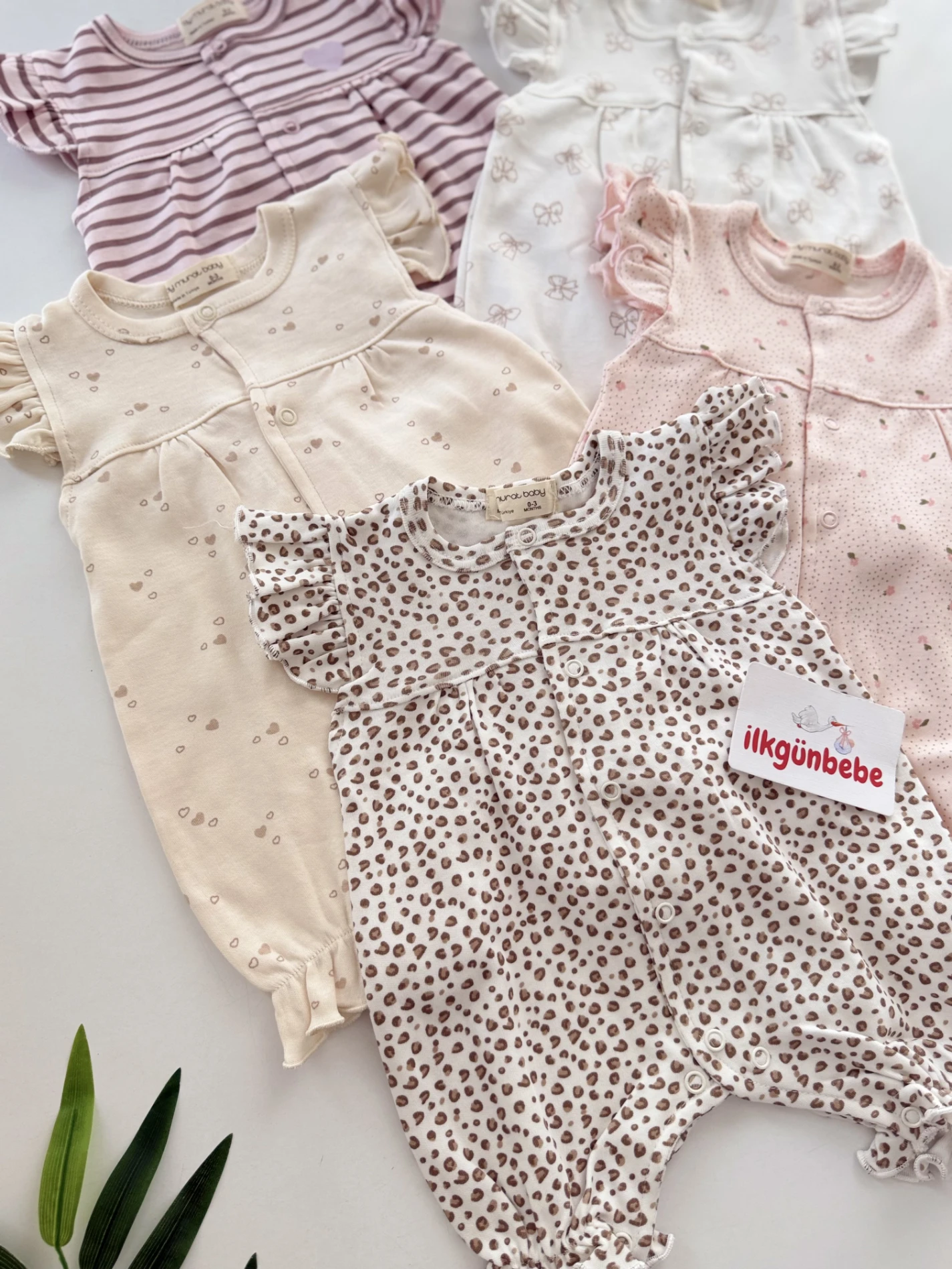 5 Tulum  & 5 Bandana  %100  Pamuk Yazlık Tulum Set