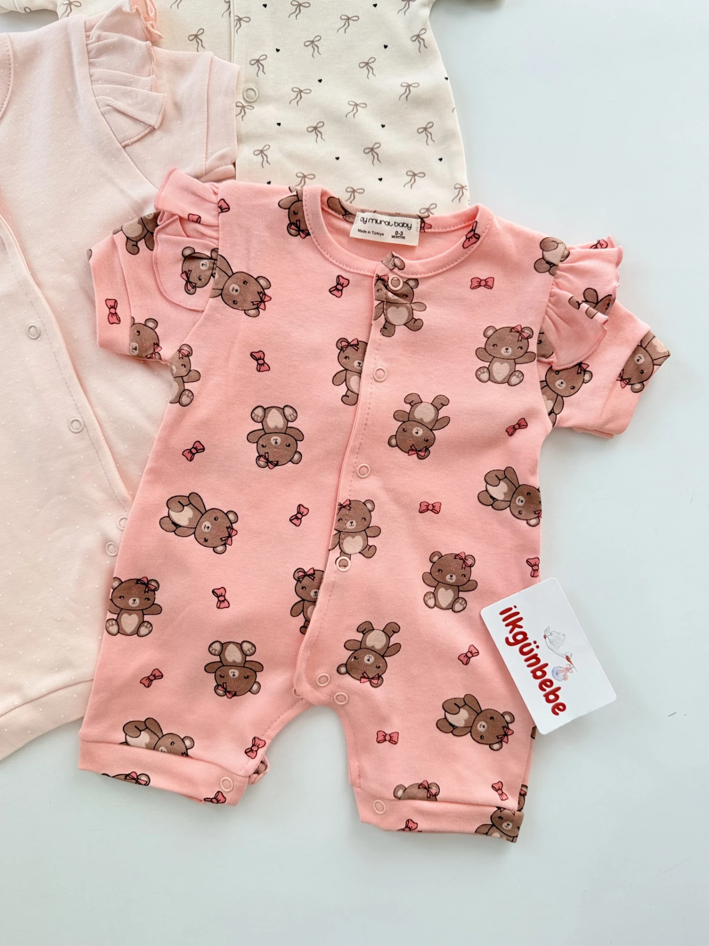 Teddy Boy  3’lü  Yazlık Tulum Set