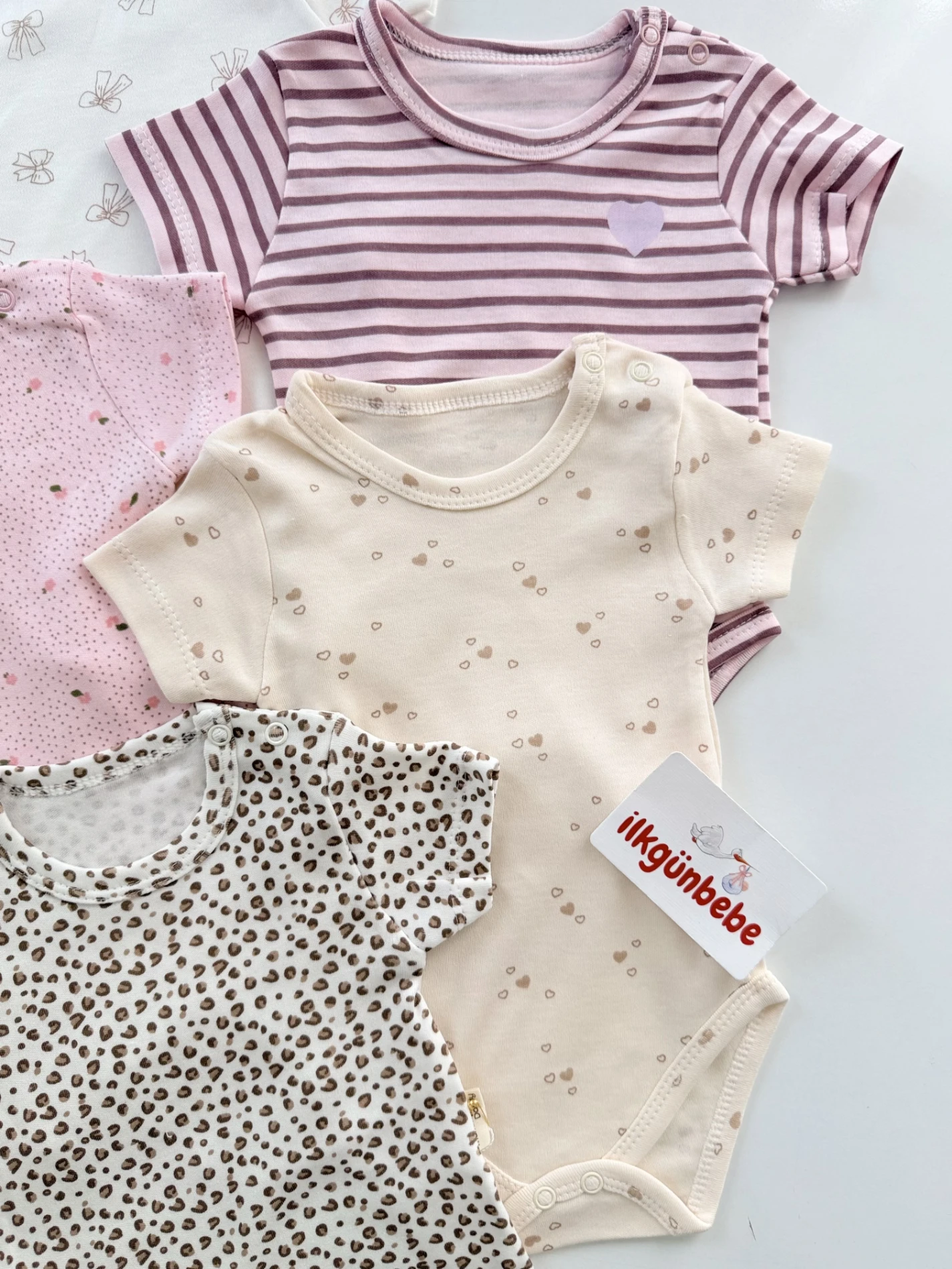 Rengarenk Desenli 5’li Body Set