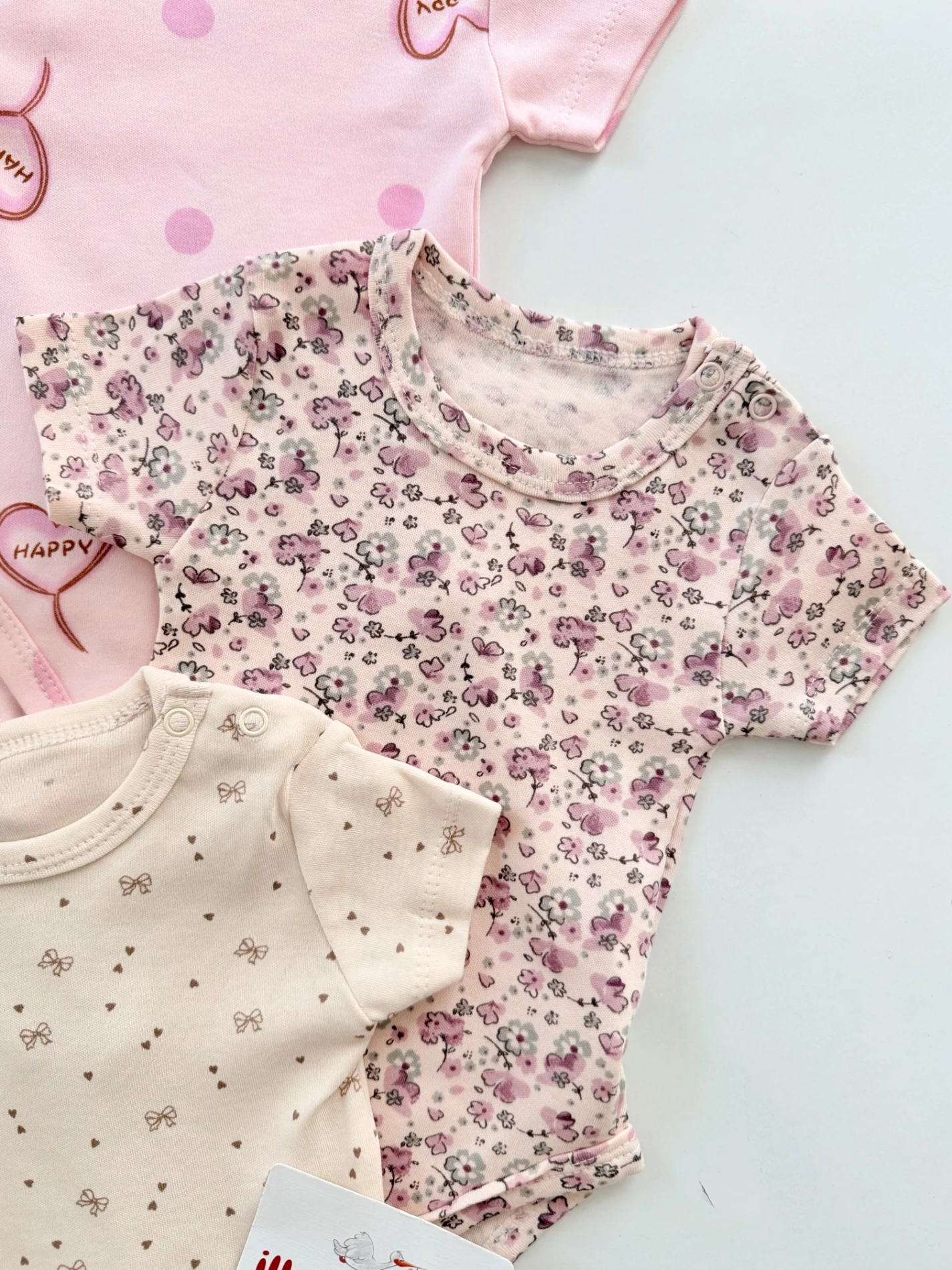 Rengarenk Desenli 5’li Body Set