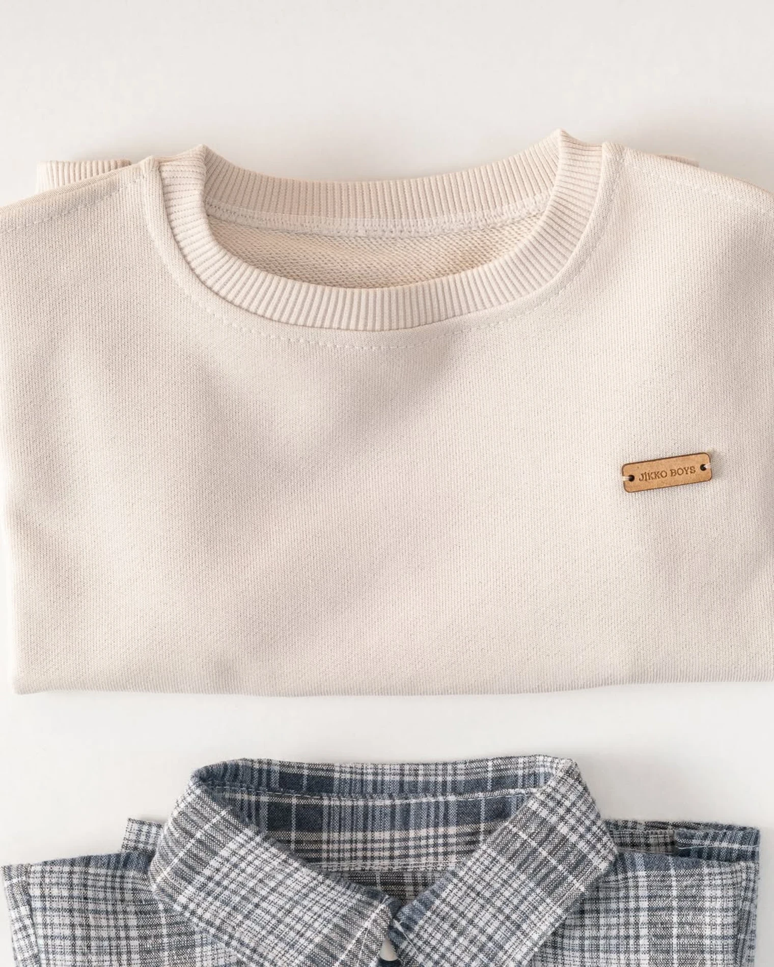 Premium Kalite Erkek Bebek Gömlek Sweatshirt Ve Kot Pantolon 3'Lü Takım 