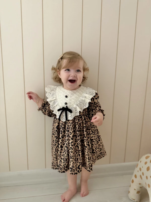 Premium Kalite Özel Koleksiyon Leopar Desen Yumuşak Süet Dokulu Romper Tulum