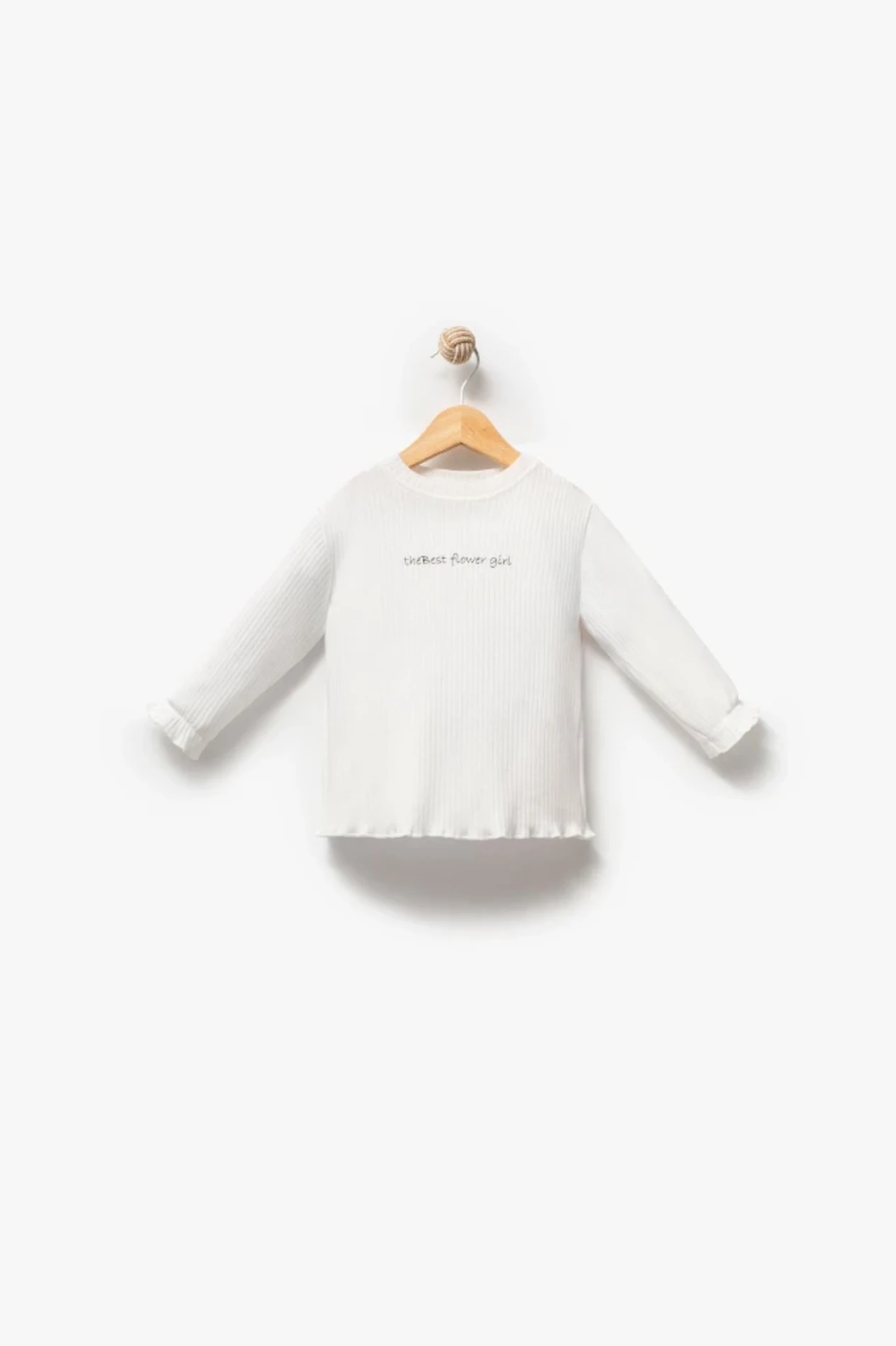 Fiyonklu Şişme Yelekli Kot Pantalonlu Bodyli 3’lü Takım